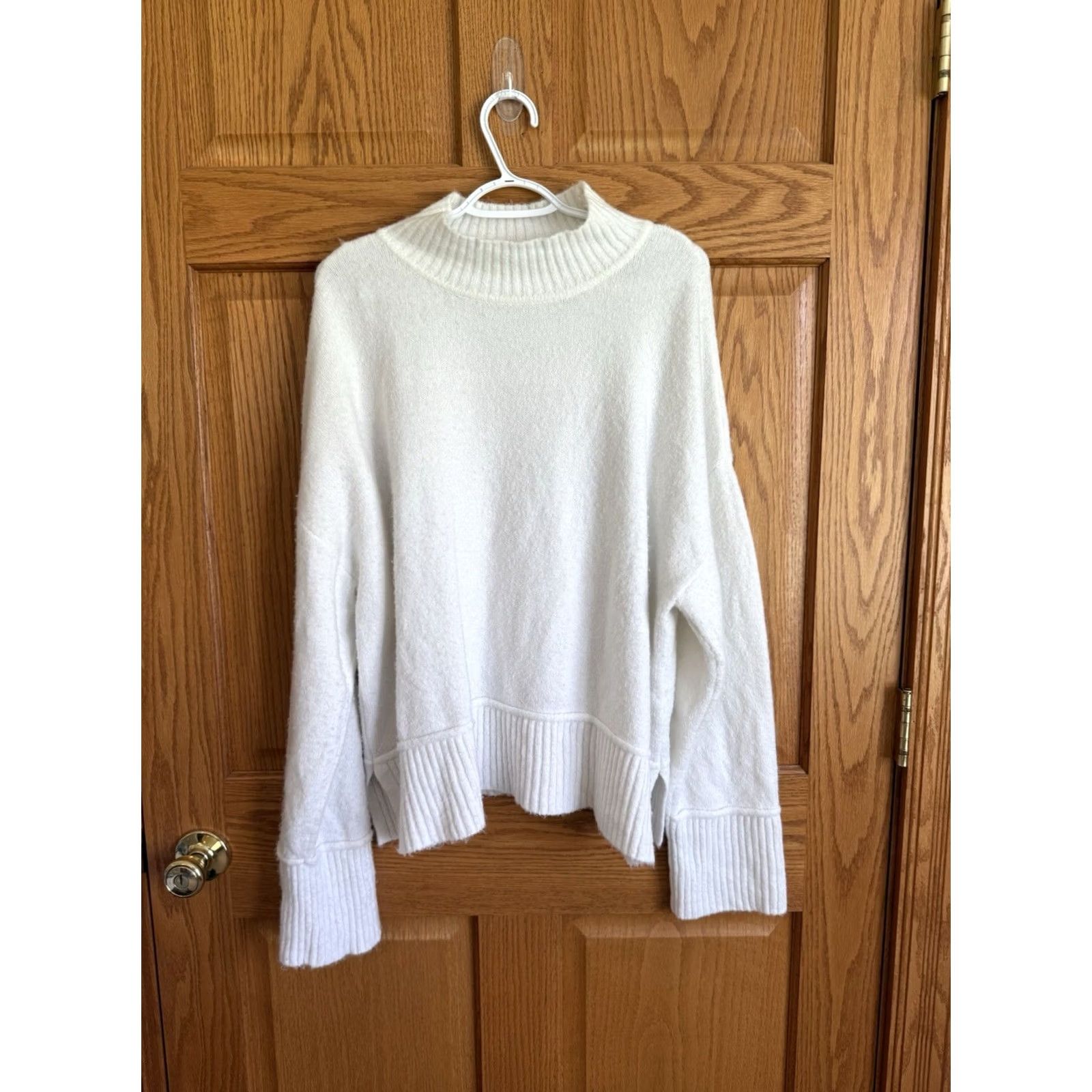 Nine West Nine West Wool Knit Mock Neck Sweater XXL Womens White Casual Pullover Winter Fall 2XL Regular Mens Womens Size XXL / US 16-18 / IT 52-54 - 2 Thumbnail