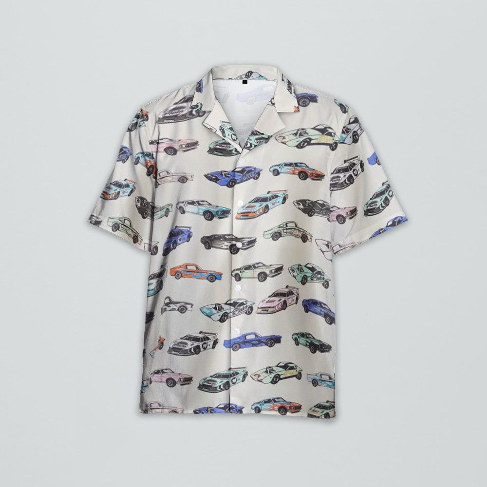 Designer Cars Racing Bowling Shirt Size US M / EU 48-50 / 2 - 1 Thumbnail