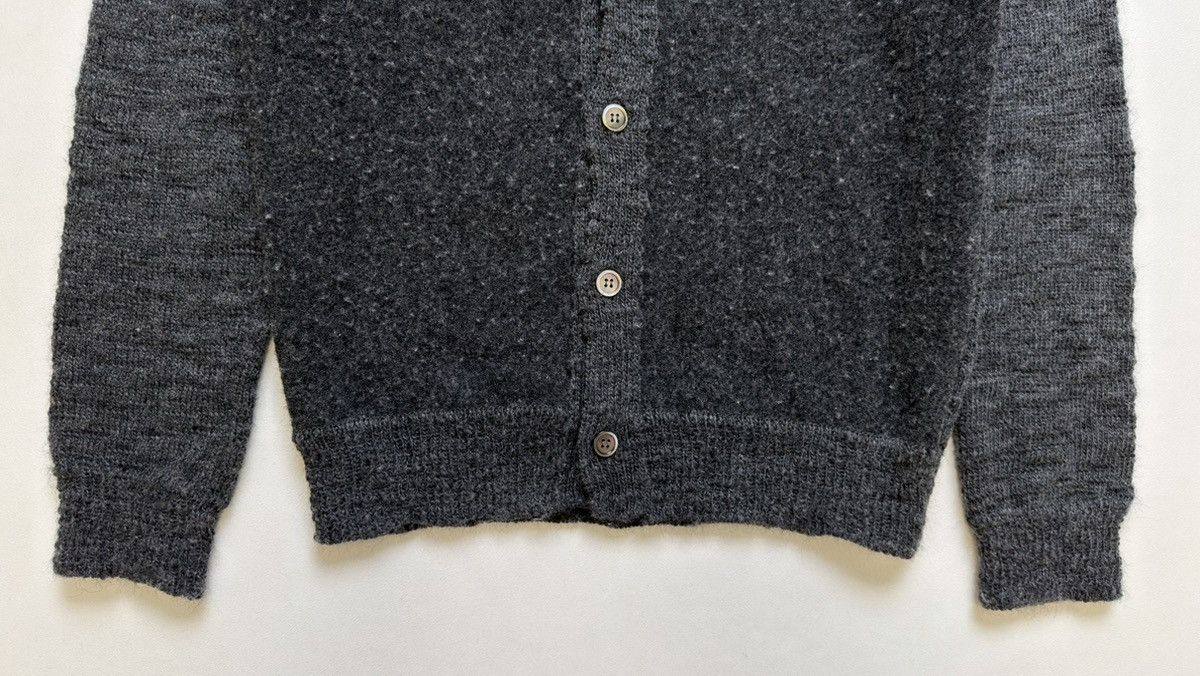 Comme des Garcons A/W 23 Brushed Dark Grey Wool Cardigan Size US M / EU 48-50 / 2 - 7 Thumbnail