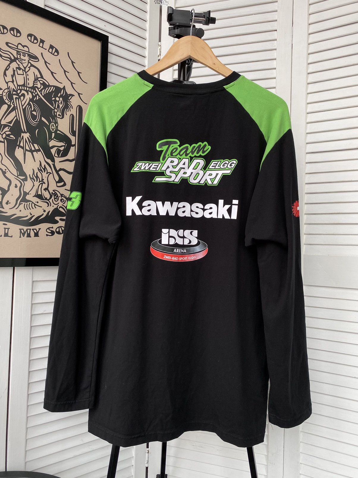Dainese IXS Kawasaki Moto Racing Zwei Rad Sport Elgg Long Sleeve Size US XL / EU 56 / 4 - 1 Thumbnail