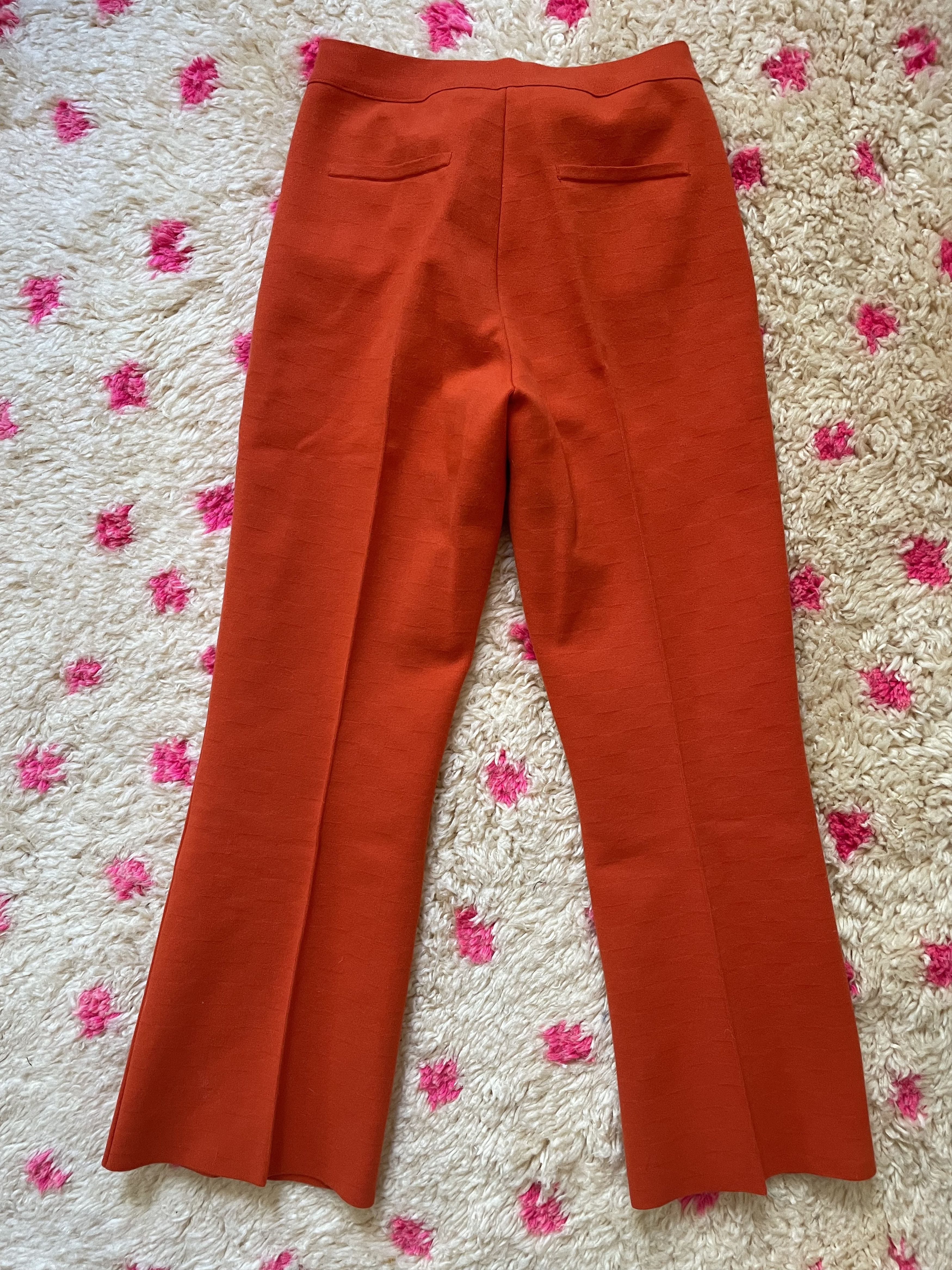 High Sport High Sport Cropped kick flare red orange pull on pant Size 27" / US 4 / IT 40 - 4 Thumbnail