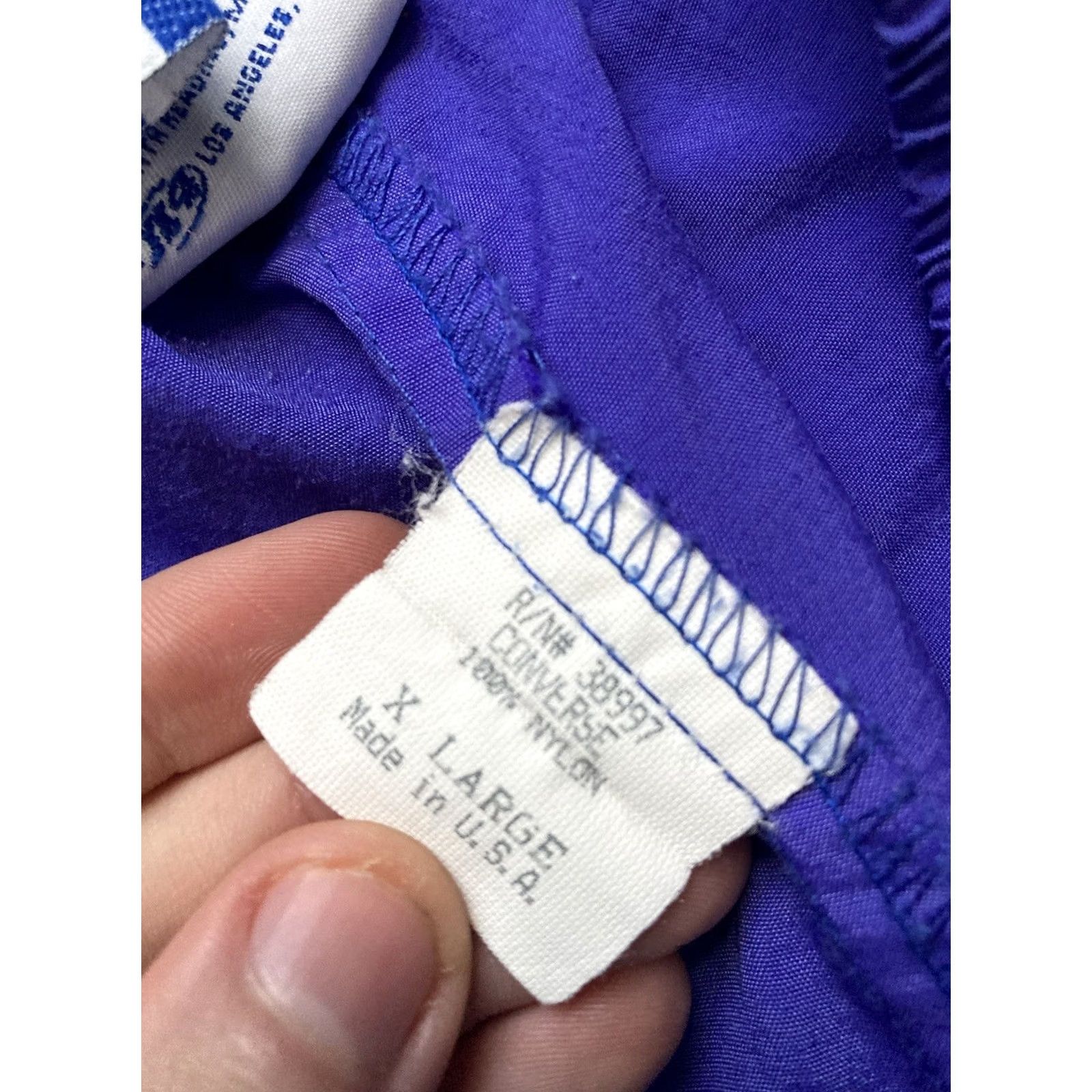 Converse VINTAGE Converse Sweatpants Gym Workout Jogger Pants USA Made Mens XL Blue Size US 36 / EU 52 - 5 Thumbnail
