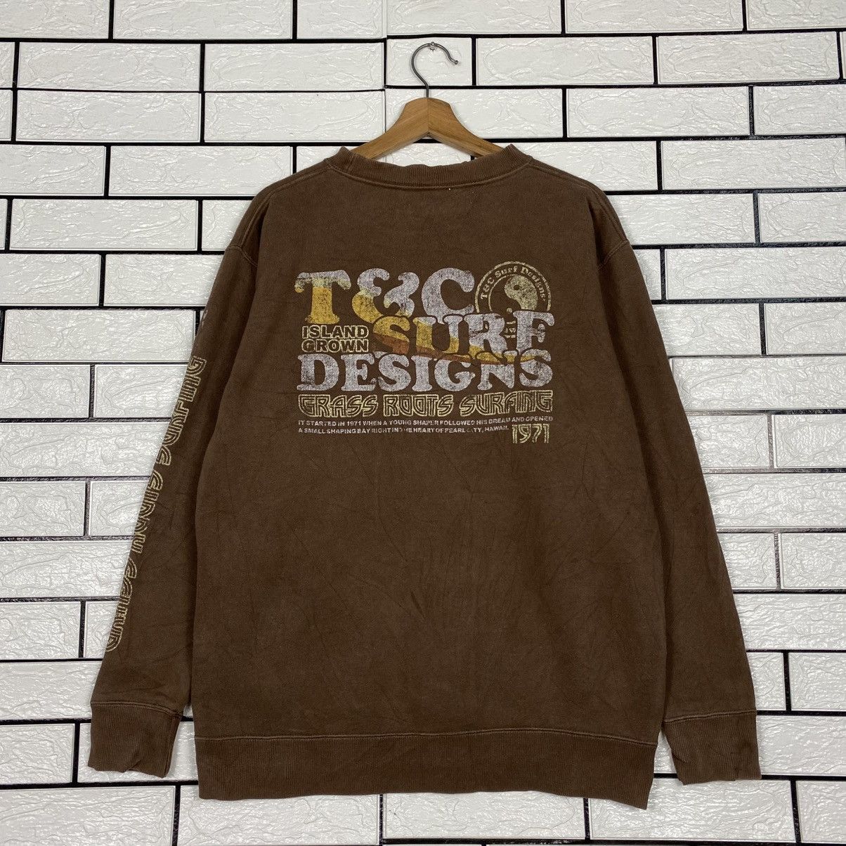 Japanese Brand Vintage Sweatshirt T&C Surf Hawaii Big Logo Size US L / EU 52-54 / 3 - 9 Thumbnail