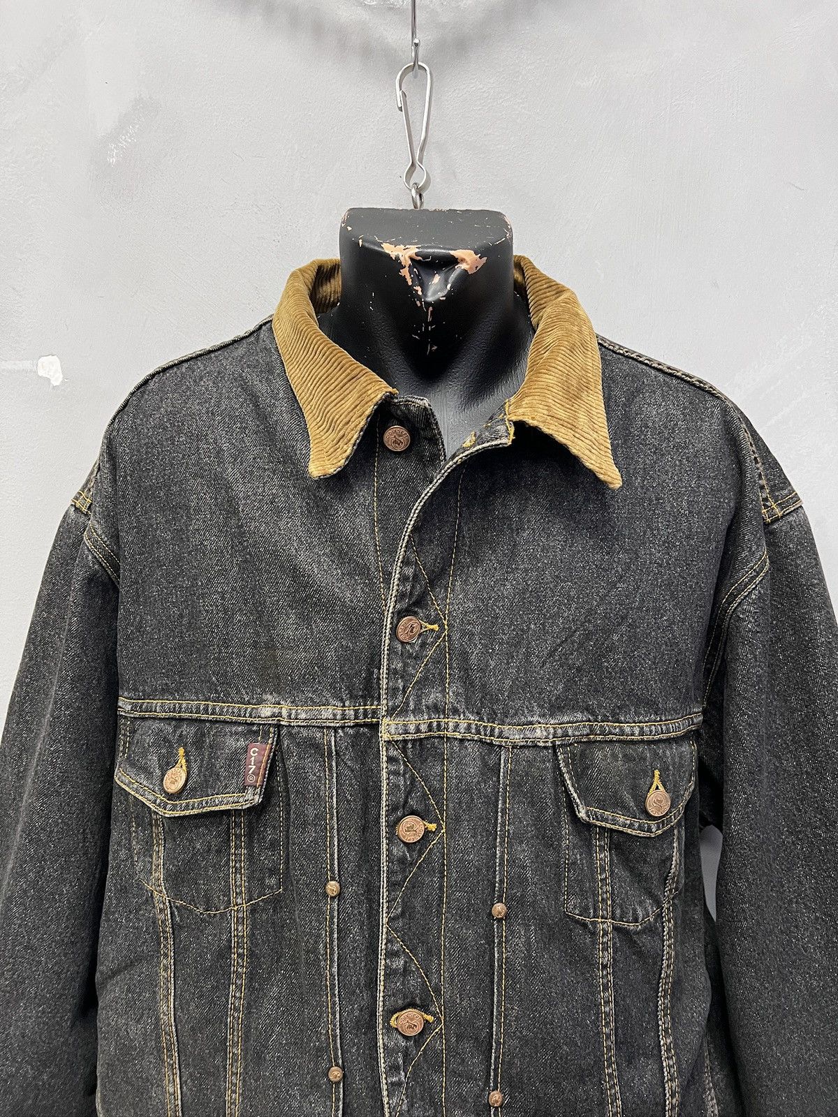 Levi's Levi’s style leather Denim Jeans Jacket 90s Distressed Y2k Size US L / EU 52-54 / 3 - 2 Thumbnail