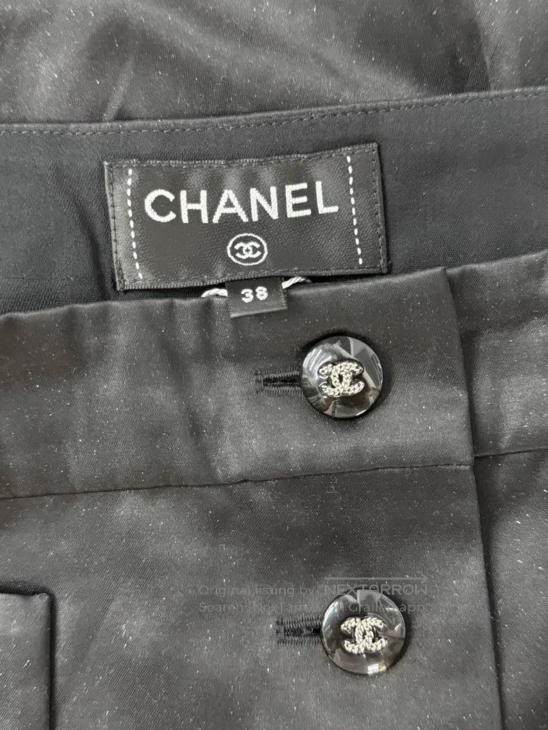 Chanel Chanel Black pleated skirt Size 25" / US 0 / IT 36 - 4 Thumbnail