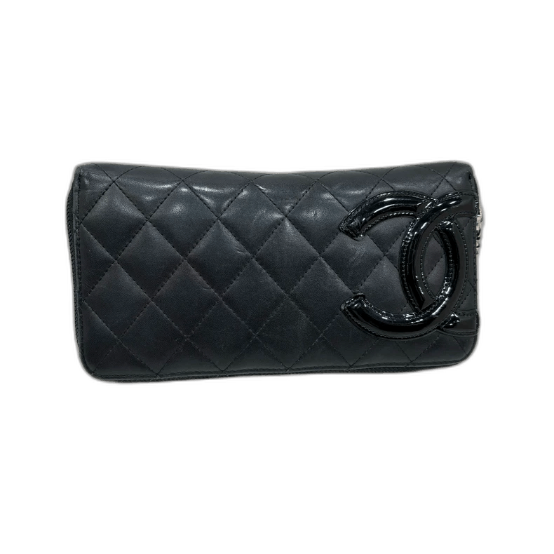 Chanel Chanel Black Quilted Long Wallet -2505 Size ONE SIZE - 1 Thumbnail