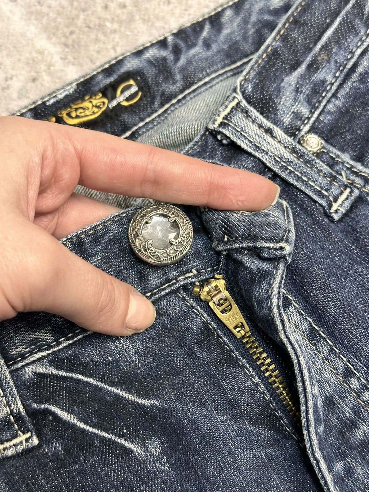 Roberto Cavalli Roberto Cavalli blue denim pants vintage y2k Size 28" / US 6 / IT 42 - 7 Thumbnail