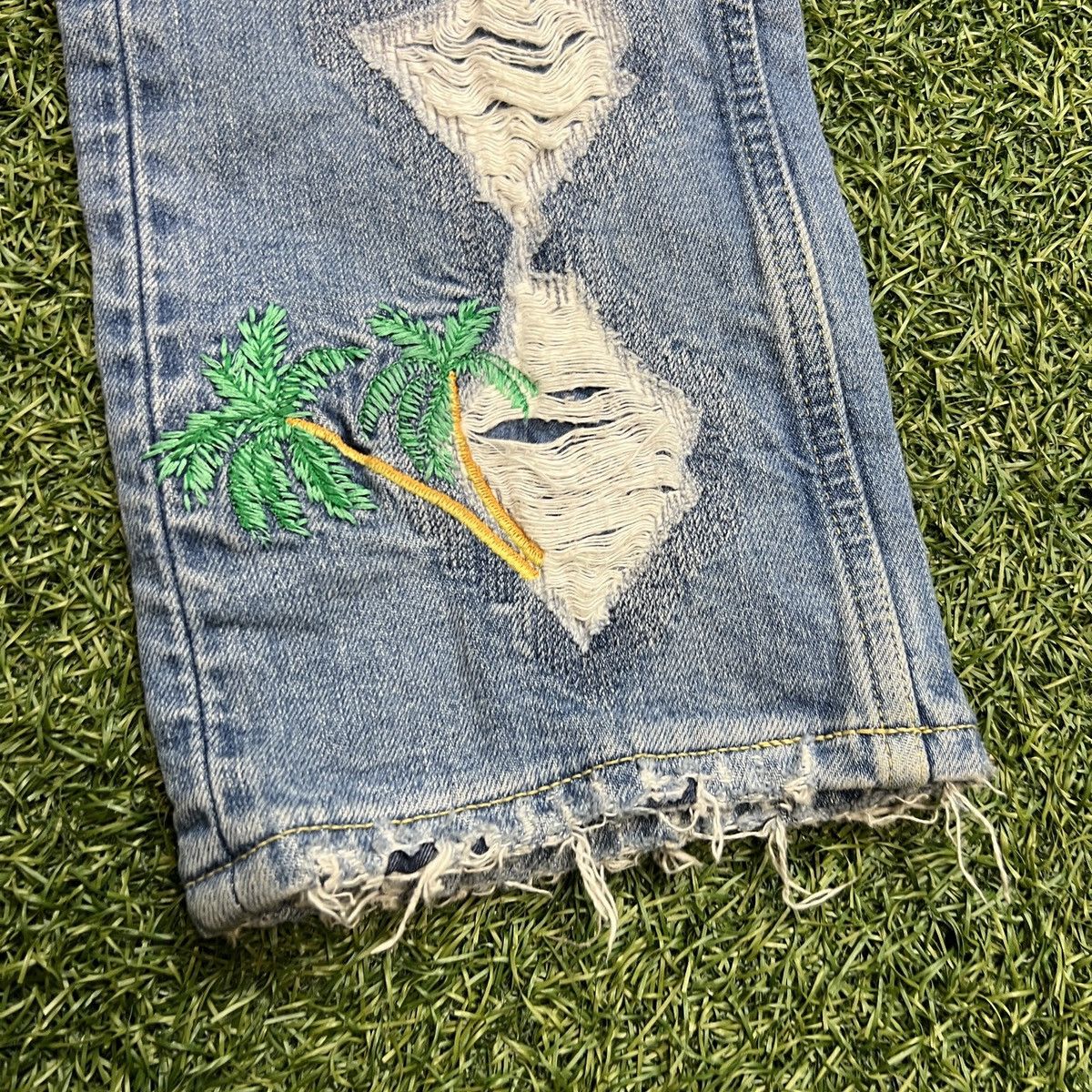 Vlone Vlone palm tree denim Size US 29 - 8 Thumbnail