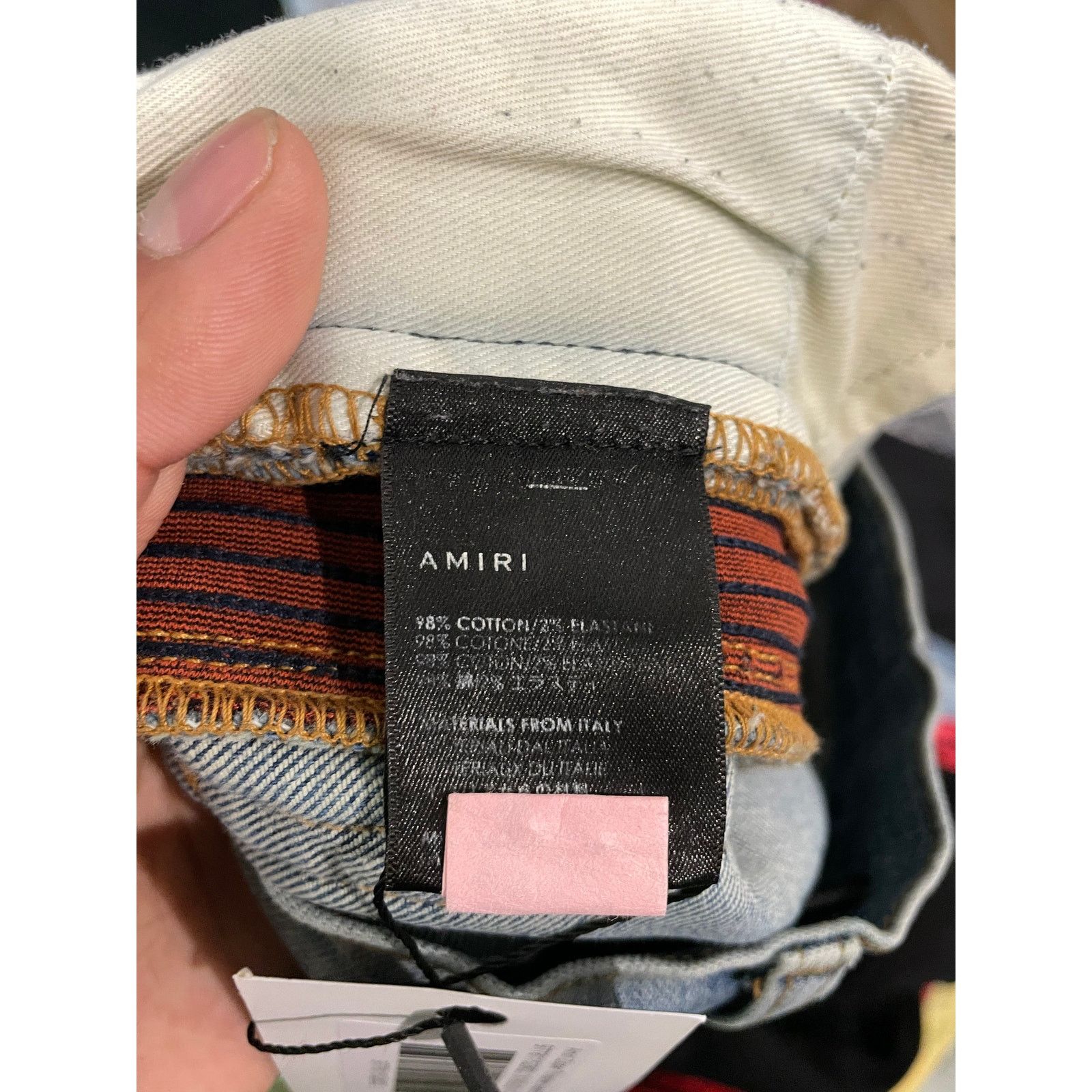 Amiri Amiri Zipper Thrasher Blue Jeans Size US 31 - 6 Thumbnail