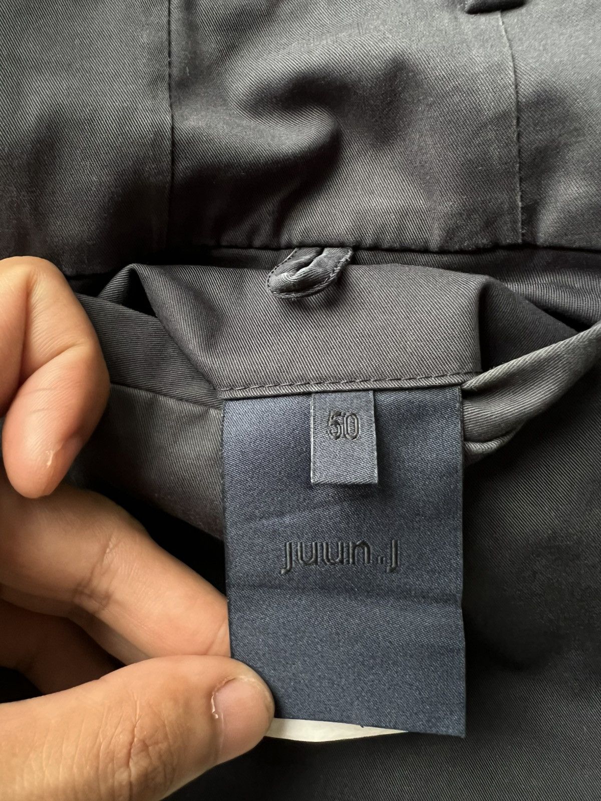 Juun.J Juun.J Side Adjuster Gentlemen Gabardine Navy Ankle Pants Size US 34 / EU 50 - 9 Thumbnail