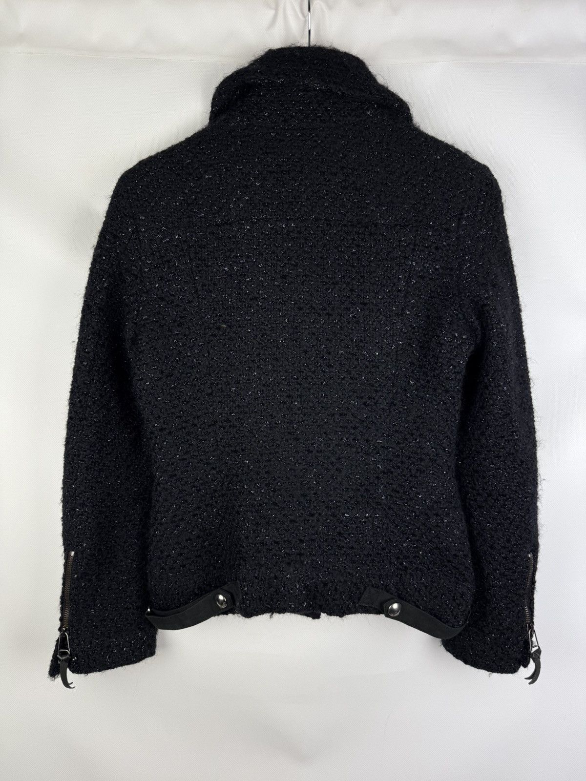 Versace × Versus Versace × Vintage Versus Versace Vintage Ladies Wool Biker Jacket Size 26 / 40 Size S / US 4 / IT 40 - 13 Thumbnail