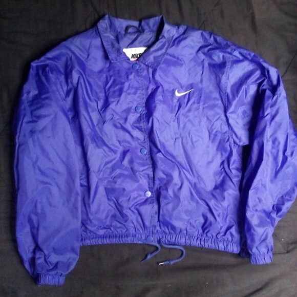 Nike Vintage 90s Nike Snap Windbreaker Back Logo Spell Out Hit Size S / US 4 / IT 40 - 2 Thumbnail
