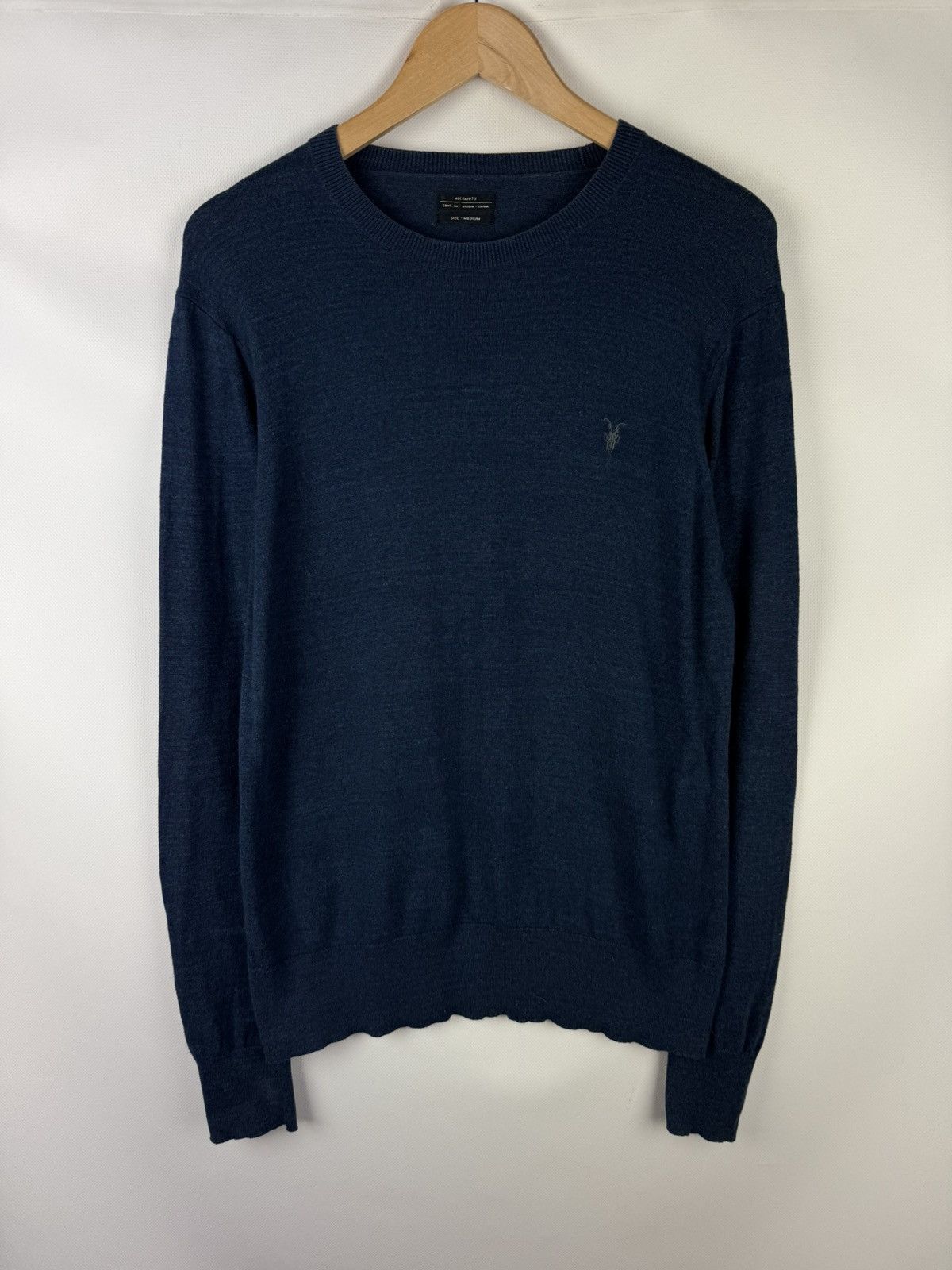 Allsaints × Japanese Brand Allsaints Fritz Crew Lightweight Cotton Sweater Pullover Size US M / EU 48-50 / 2 - 1 Thumbnail