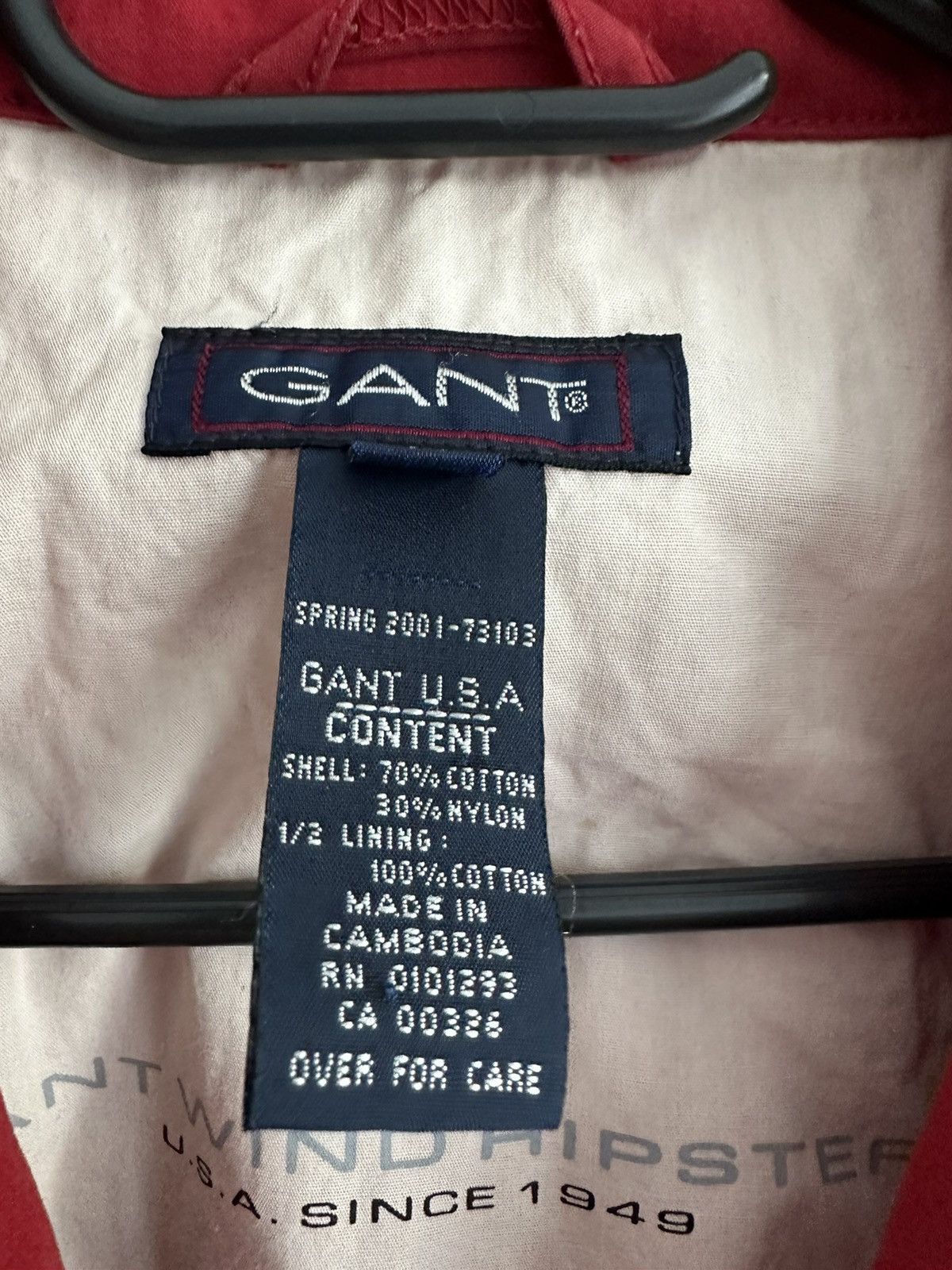 Gant Gant light jacket red Size US M / EU 48-50 / 2 - 6 Thumbnail