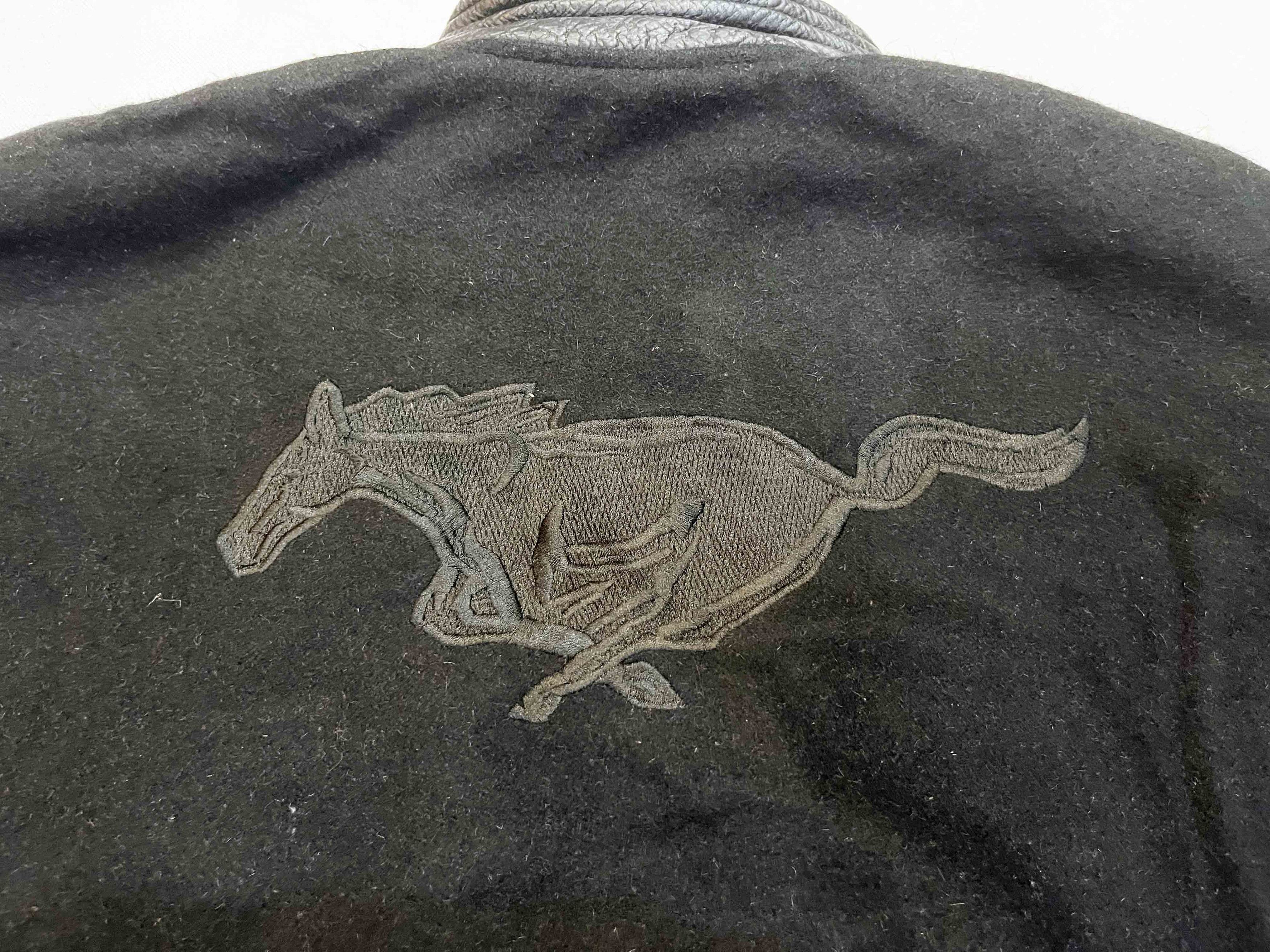 Mustang × Vintage Vintage Mustang Ford Wool Leather Jacket Size US S / EU 44-46 / 1 - 7 Thumbnail