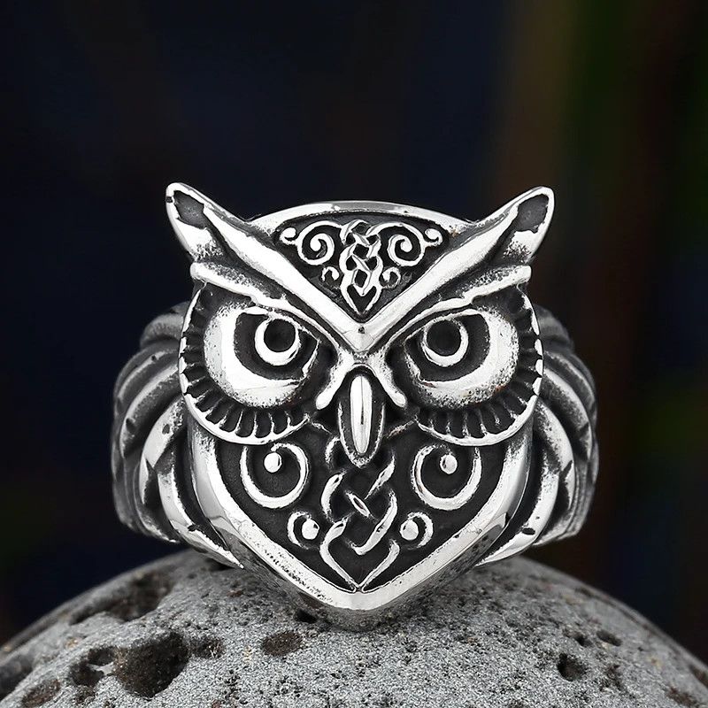 Japanese Brand × Jewelry × Vintage Owl Head Ring Size ONE SIZE - 1 Thumbnail