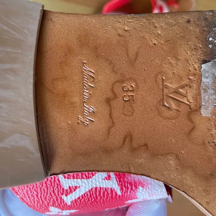 Louis Vuitton Louis Vuitton Palma Red Slide Sandals for Women -2508 Size US 6 / IT 36 - 5 Thumbnail