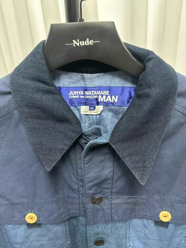 Junya Watanabe Junya Watanabe Indigo Dyed Sashiko Workwear Jacket Size US M / EU 48-50 / 2 - 4 Thumbnail