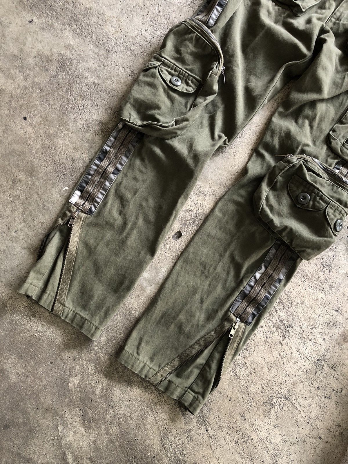 If Six Was Nine × Japanese Brand × Vintage JAPANESE FREE KNIGHT CARGO PANTS GOASTYLE Size US 27 - 3 Thumbnail