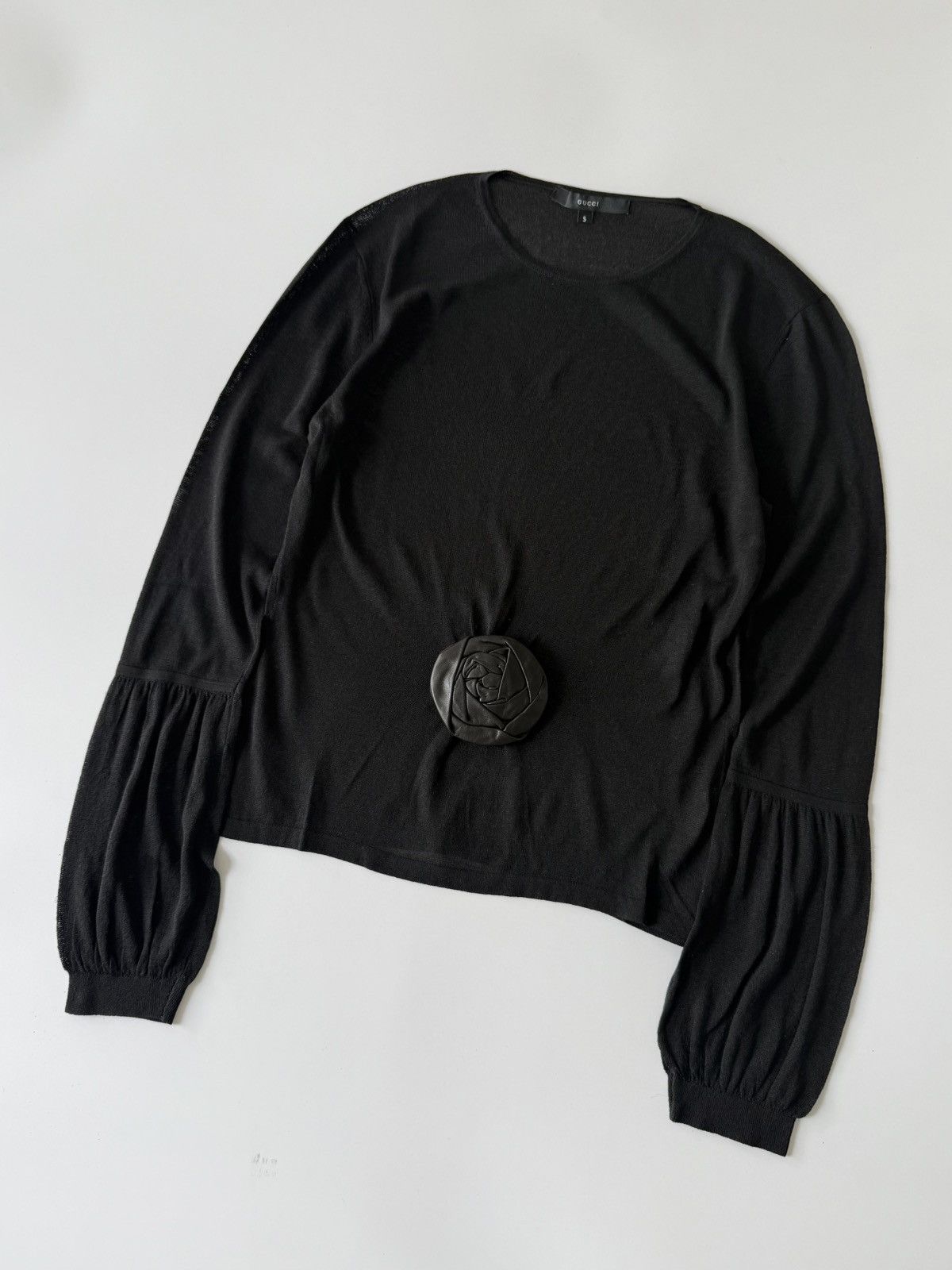 Gucci Gucci by Tom Ford F/W1999 Archival Rose Long-Sleeve Size S / US 4 / IT 40 - 3 Thumbnail