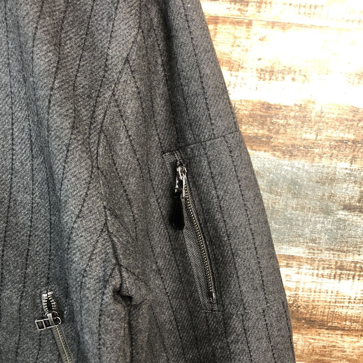 GU GU Grey Bombers Jacket #A1298 Size US L / EU 52-54 / 3 - 9 Thumbnail
