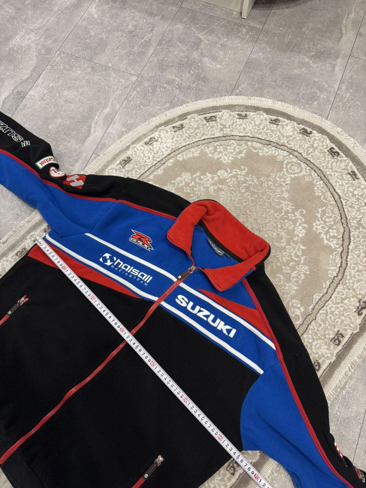 Vintage Suzuki fleece big logo racing jacket merch vintag sweatshirt Size US XL / EU 56 / 4 - 7 Thumbnail