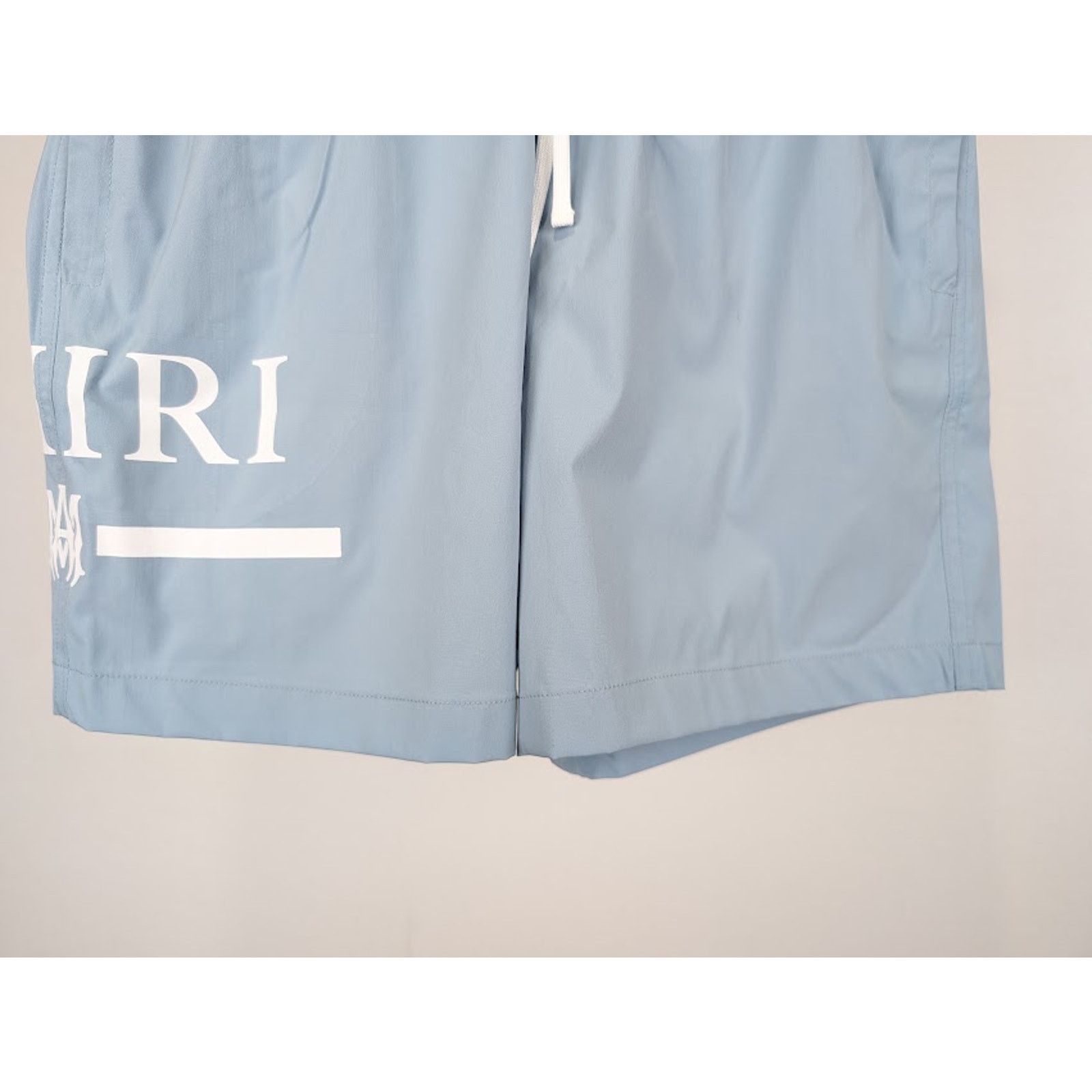 Amiri o1rshd1 MA Bar Logo SwimTrunk in Dusty Blue Size US 36 / EU 52 - 8 Thumbnail