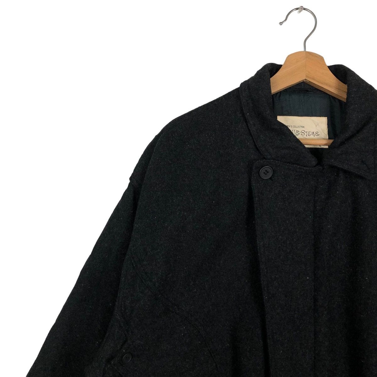 Japanese Brand Vintage Wool Bomber Jacket Riot Riot Mile Stone IsseyMiyake Size US L / EU 52-54 / 3 - 7 Thumbnail