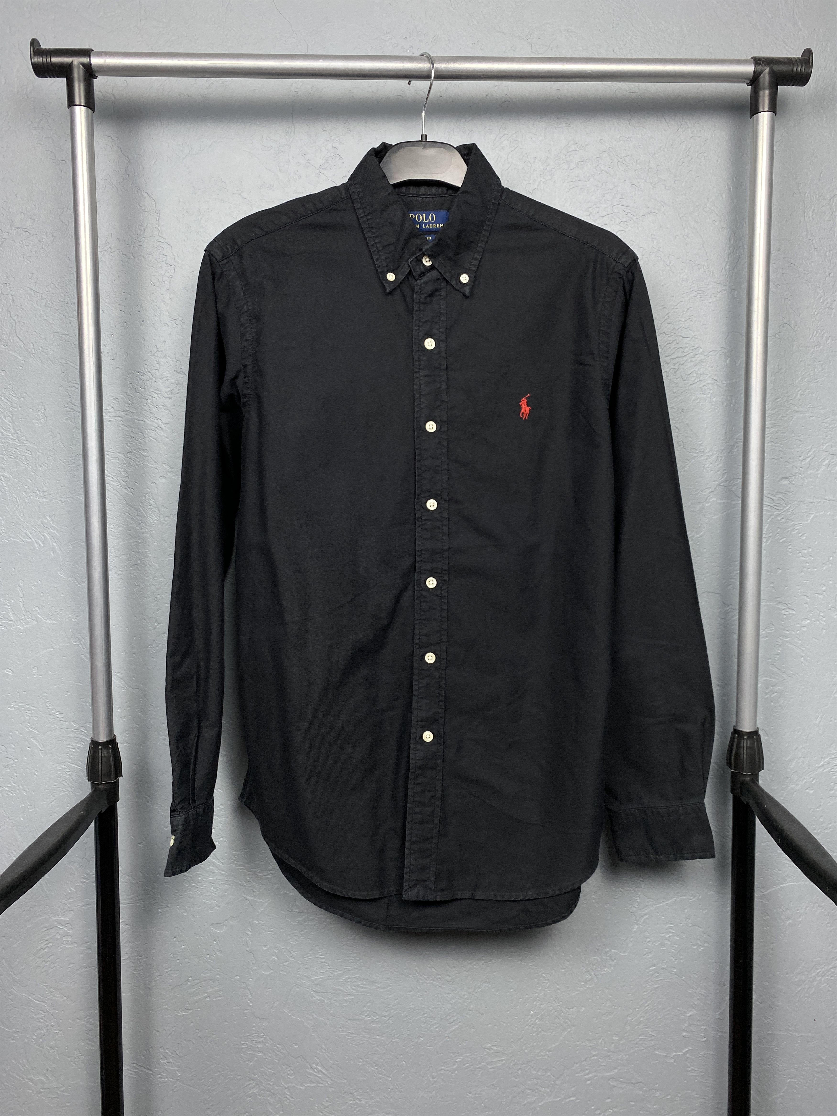 Polo Ralph Lauren Polo Ralph Lauren Vintage Mens Black Long Sleeve Shirt Size US S / EU 44-46 / 1 - 1 Thumbnail
