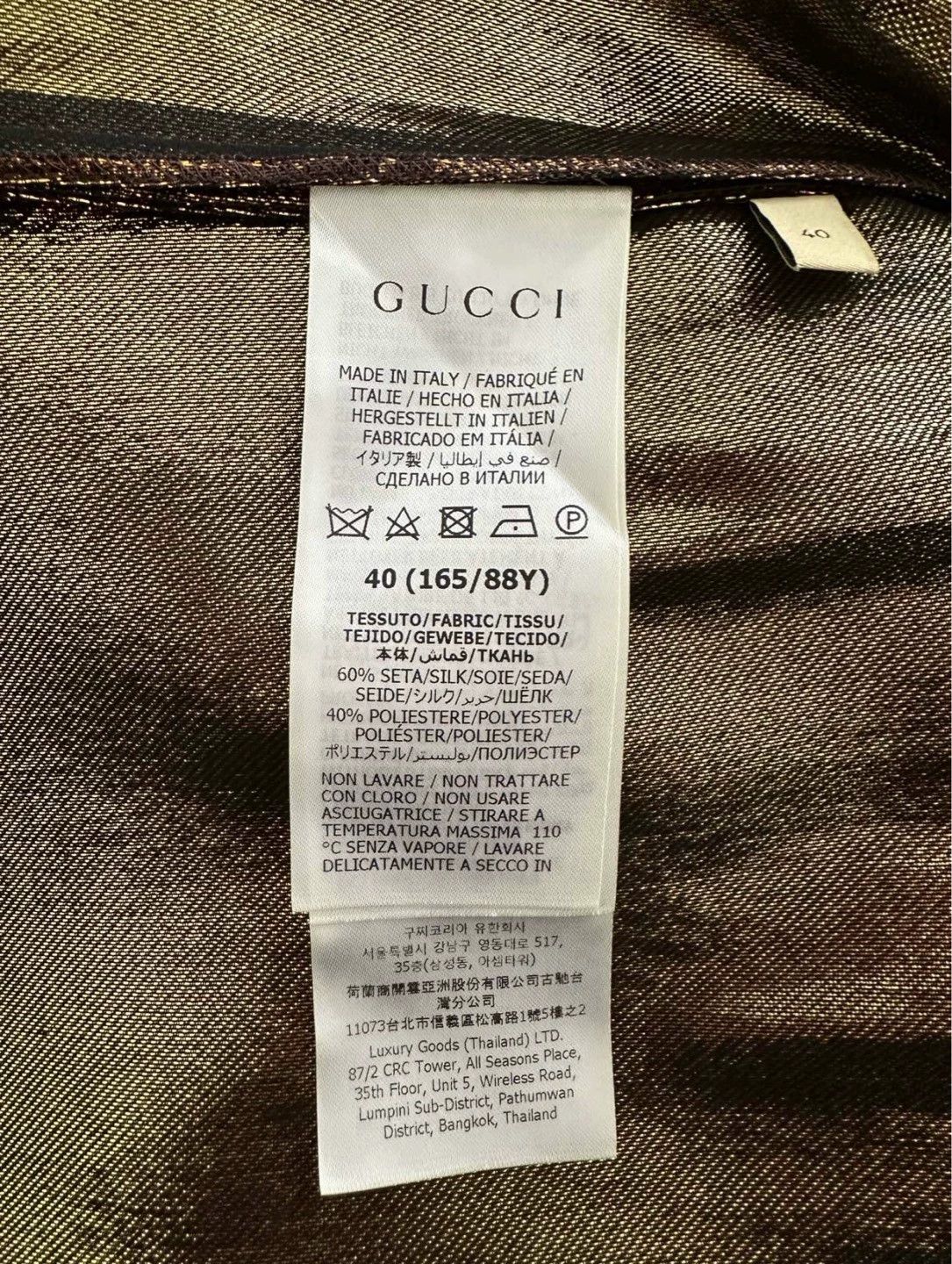 Gucci GUCCI CNY SS24 Logo Print Long Dress Women's Black & Gold Size M / US 6-8 / IT 42-44 - 9 Thumbnail