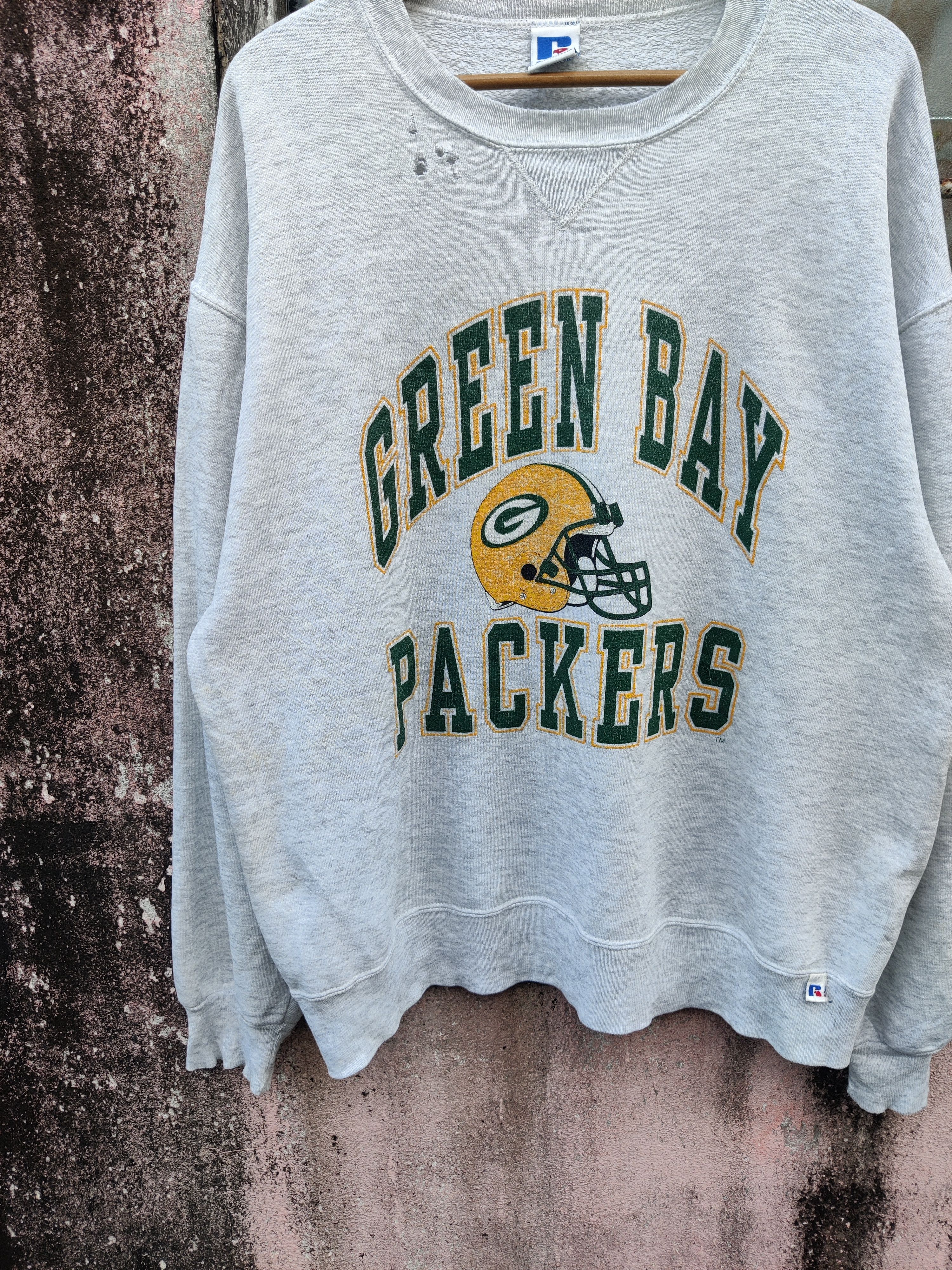 NFL Vintage Distressed Green Bay Packers NFL Sweatshirt Size US L / EU 52-54 / 3 - 4 Thumbnail