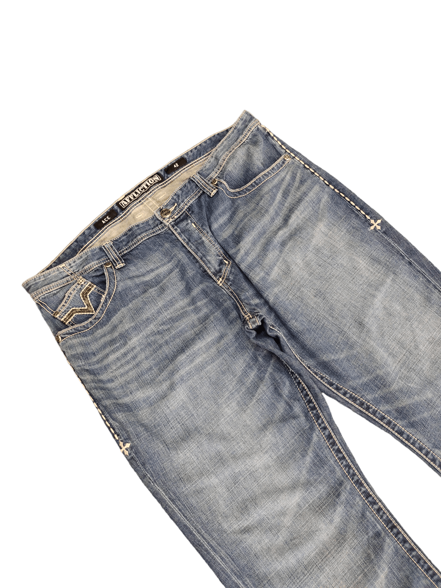 Affliction Affliction Ace Denim Jean Y2k Streetwear Affliction Style Size US 42 / EU 58 - 12 Thumbnail