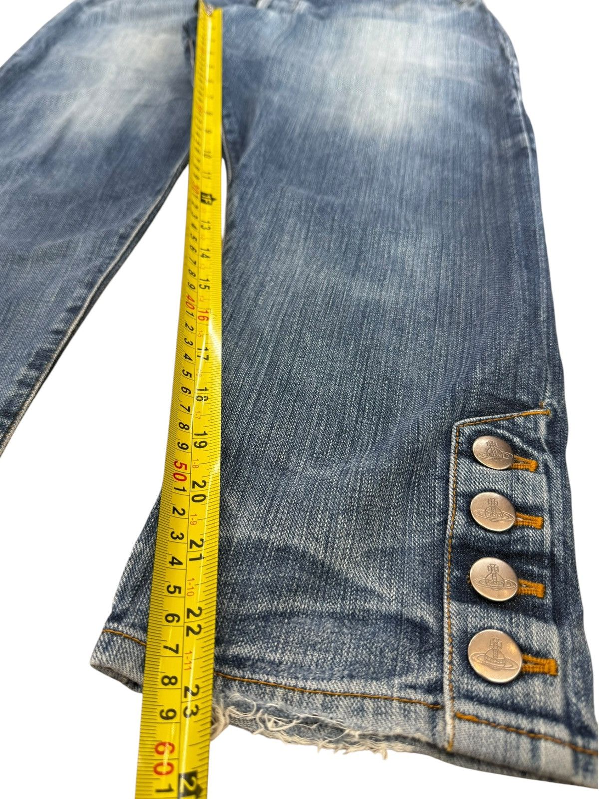 Vivienne Westwood Vivienne Westwood Blue Wash Button Opening Leg Style Jeans Size US 32 / EU 48 - 13 Thumbnail