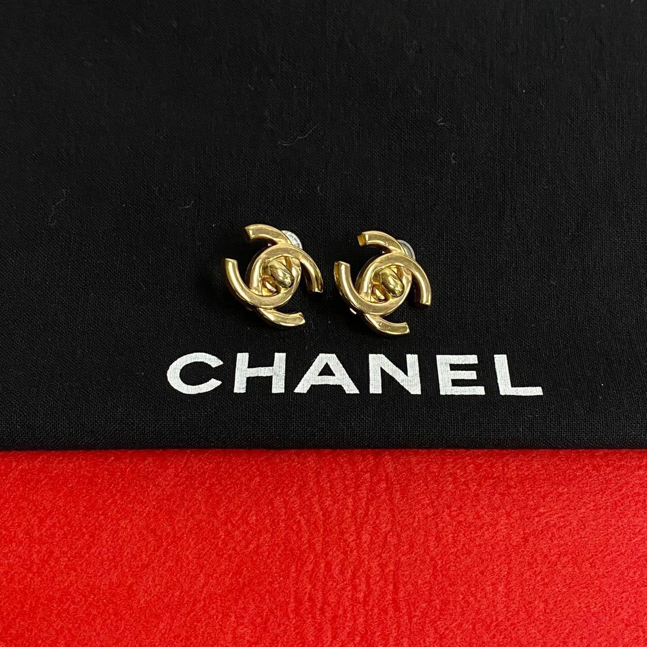 Chanel Earrings Gold Plated