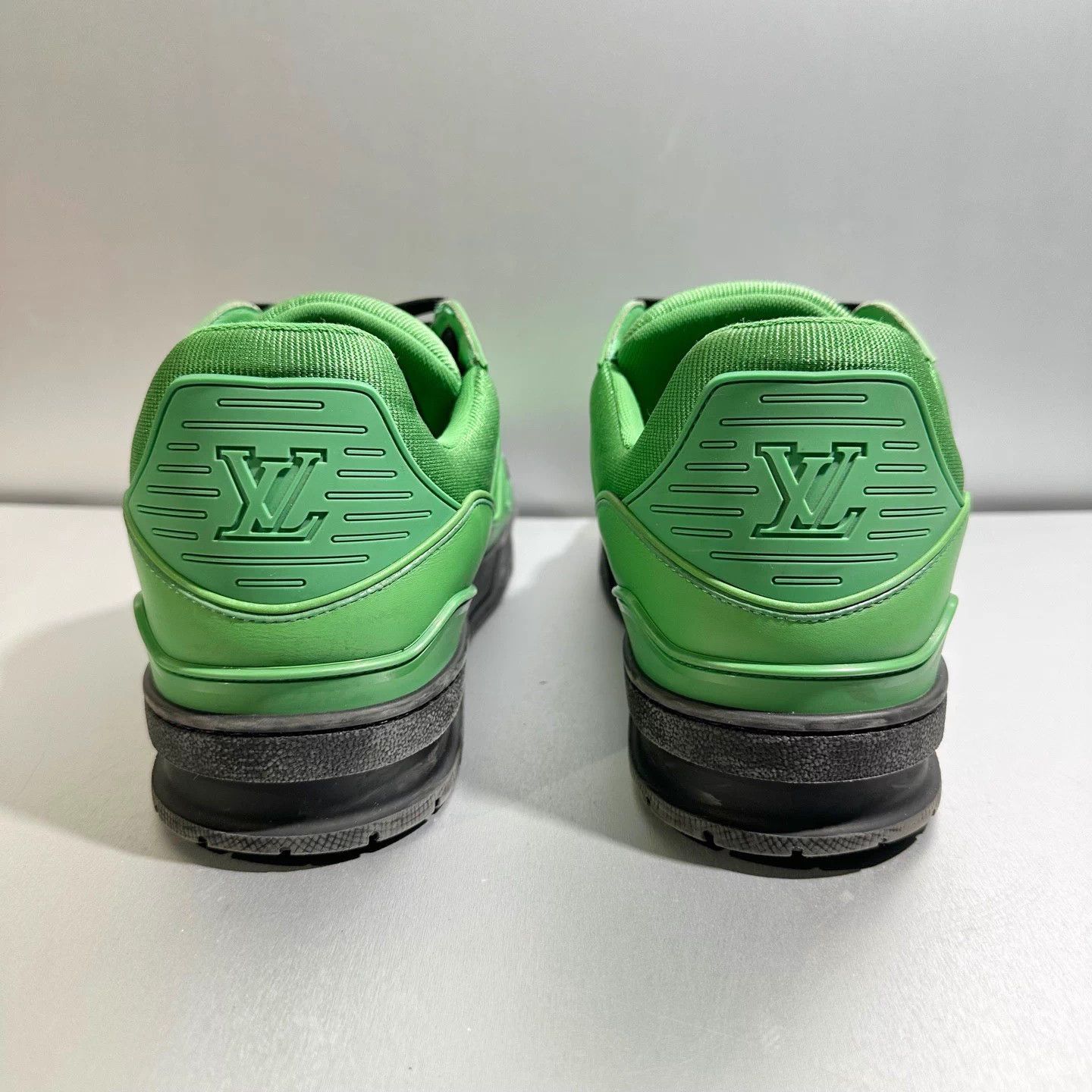 Louis Vuitton LV Trainer Black Green Sneakers - Size 10/44 Size US 10 / EU 43 - 5 Thumbnail