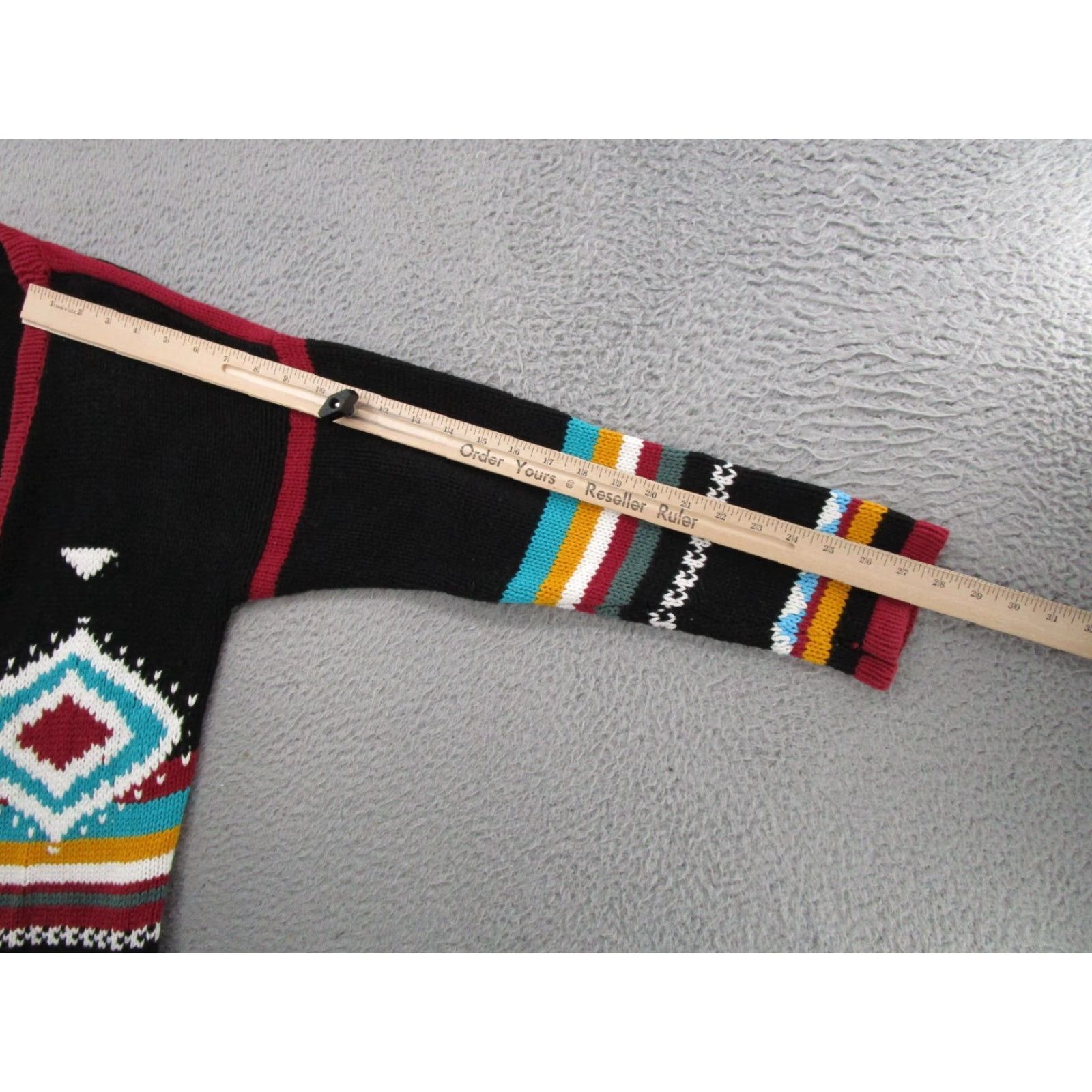 Billabong Billabong Aztec Open Front Cardigan Sweater Multicolor Women's Size L/XL (M/L) Open Front Size L / US 10 / IT 46 - 7 Thumbnail
