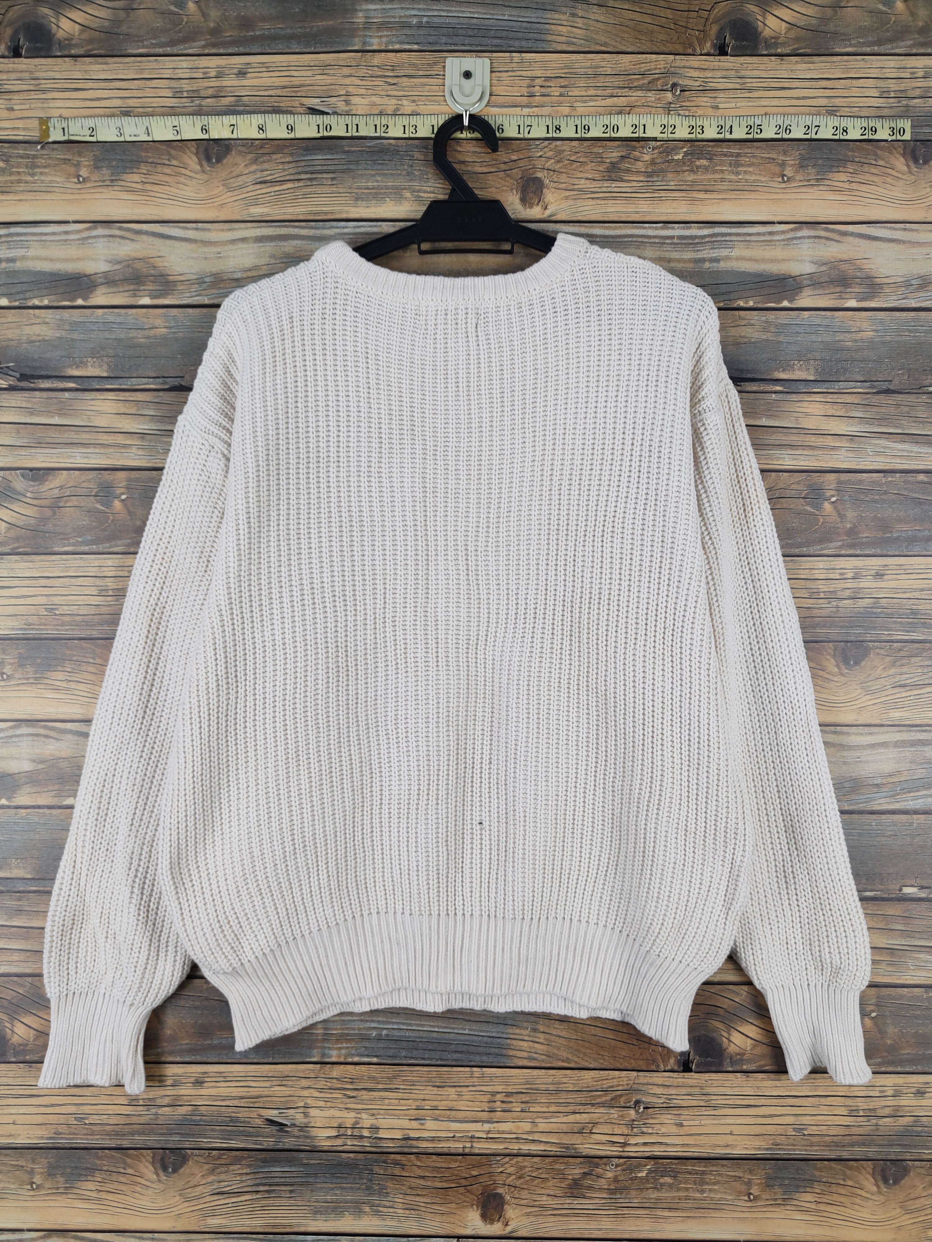 Homespun Knitwear Saburoku Ivory Knitwear Sweatshirts #W2106 Size US M / EU 48-50 / 2 - 7 Thumbnail