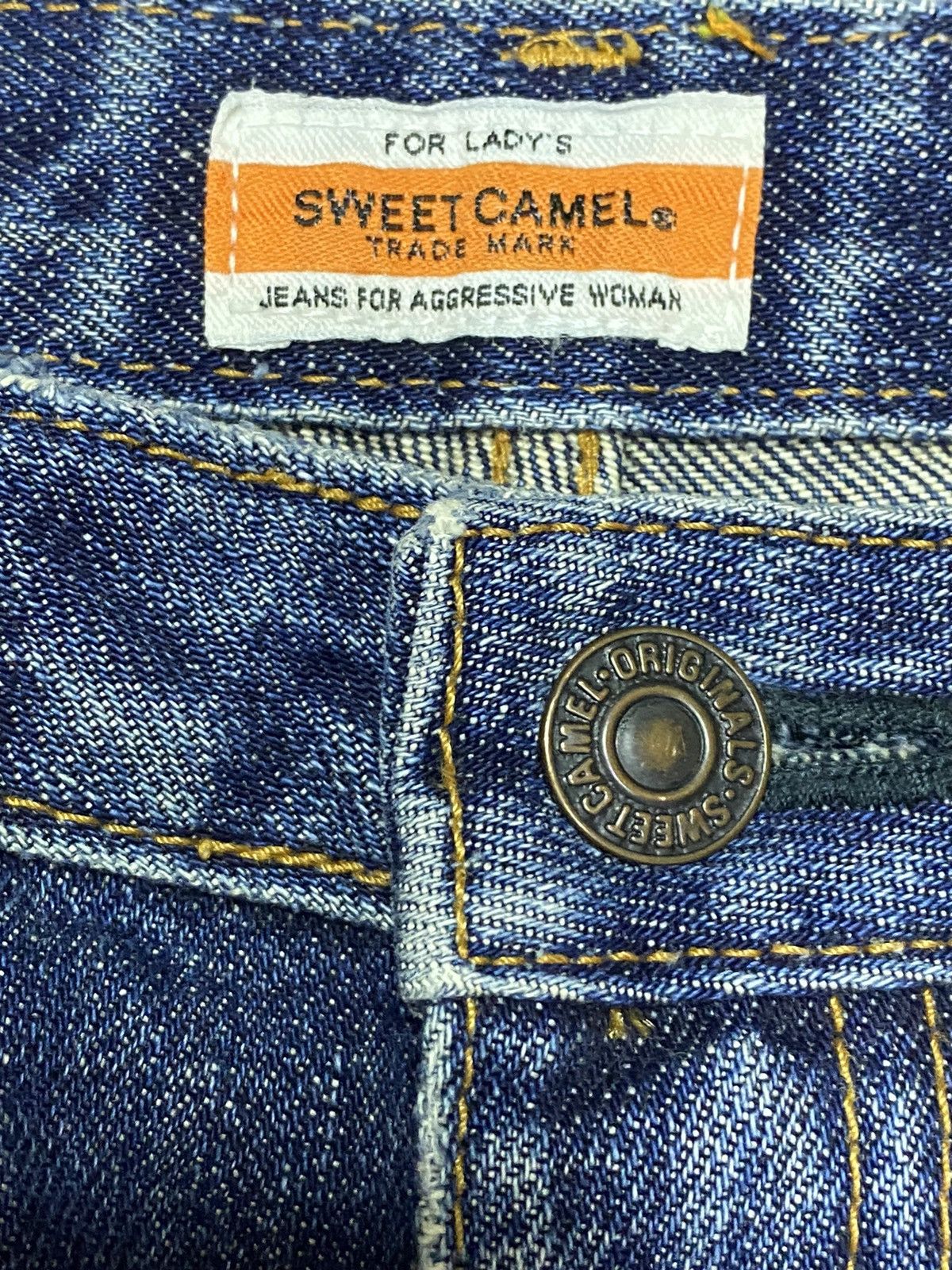 Japanese Brand Vintage Japanese Brands Sweet Camel Blue Wash Flare Jeans Size US 30 / EU 46 - 9 Thumbnail