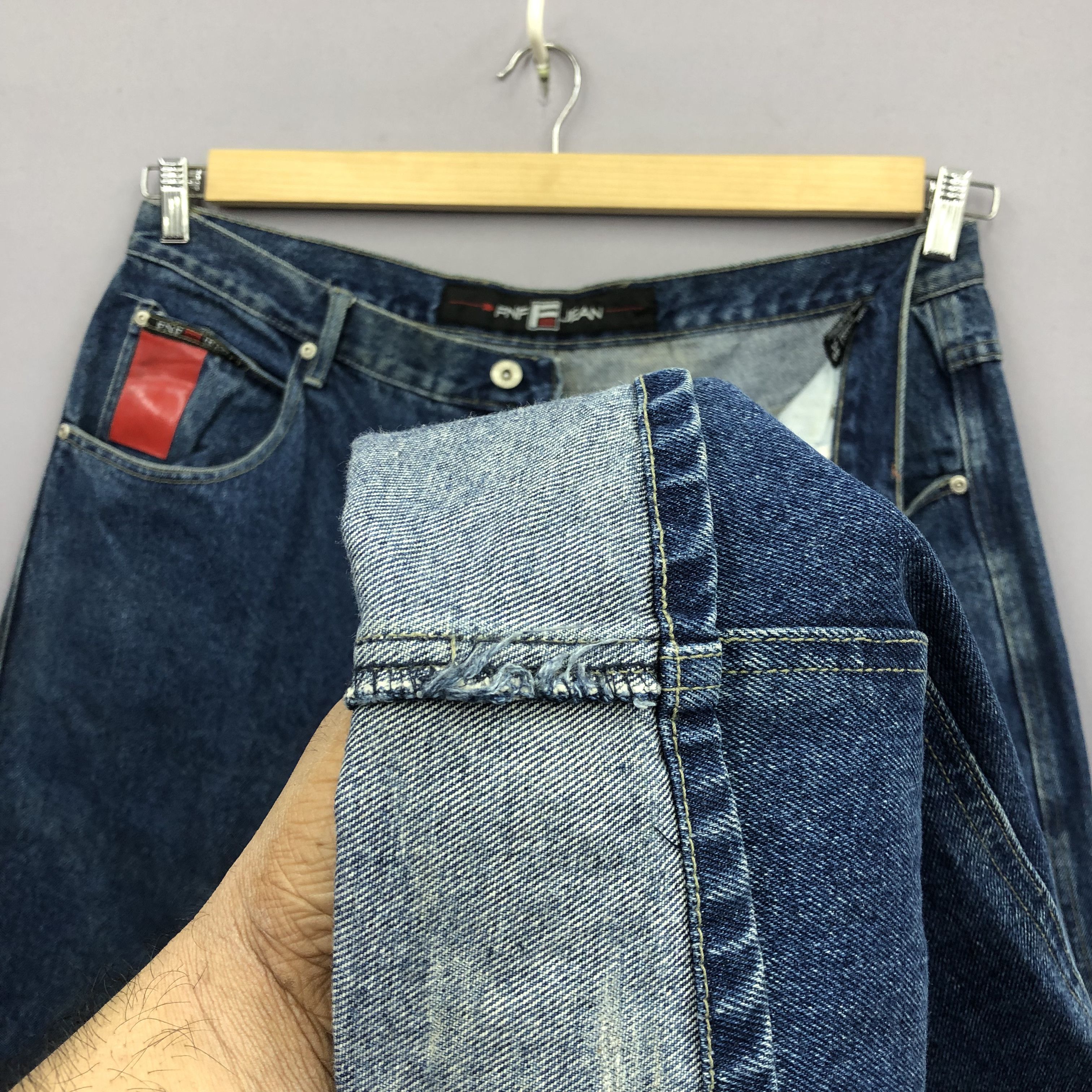 Japanese Brand Crazy Vintage Y2K/2000s FNF Jeans Baggy Faded Skater Denim Size US 38 / EU 54 - 8 Thumbnail