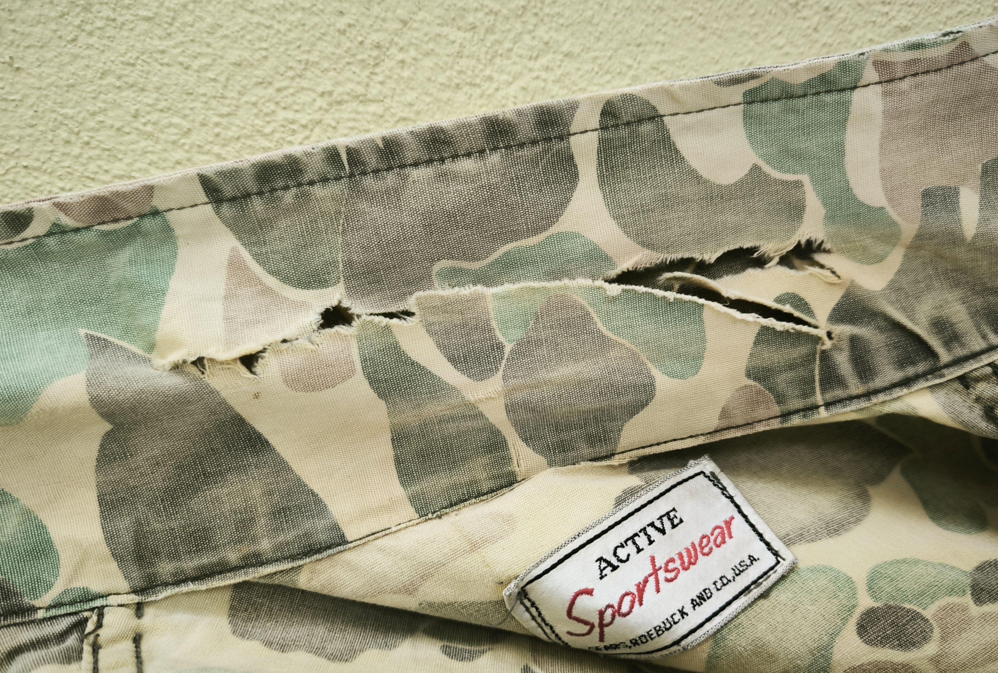 Sears Vtg 70's SEARS, ROEBUCK AND CO duck camo hunting jacket Size US L / EU 52-54 / 3 - 7 Thumbnail