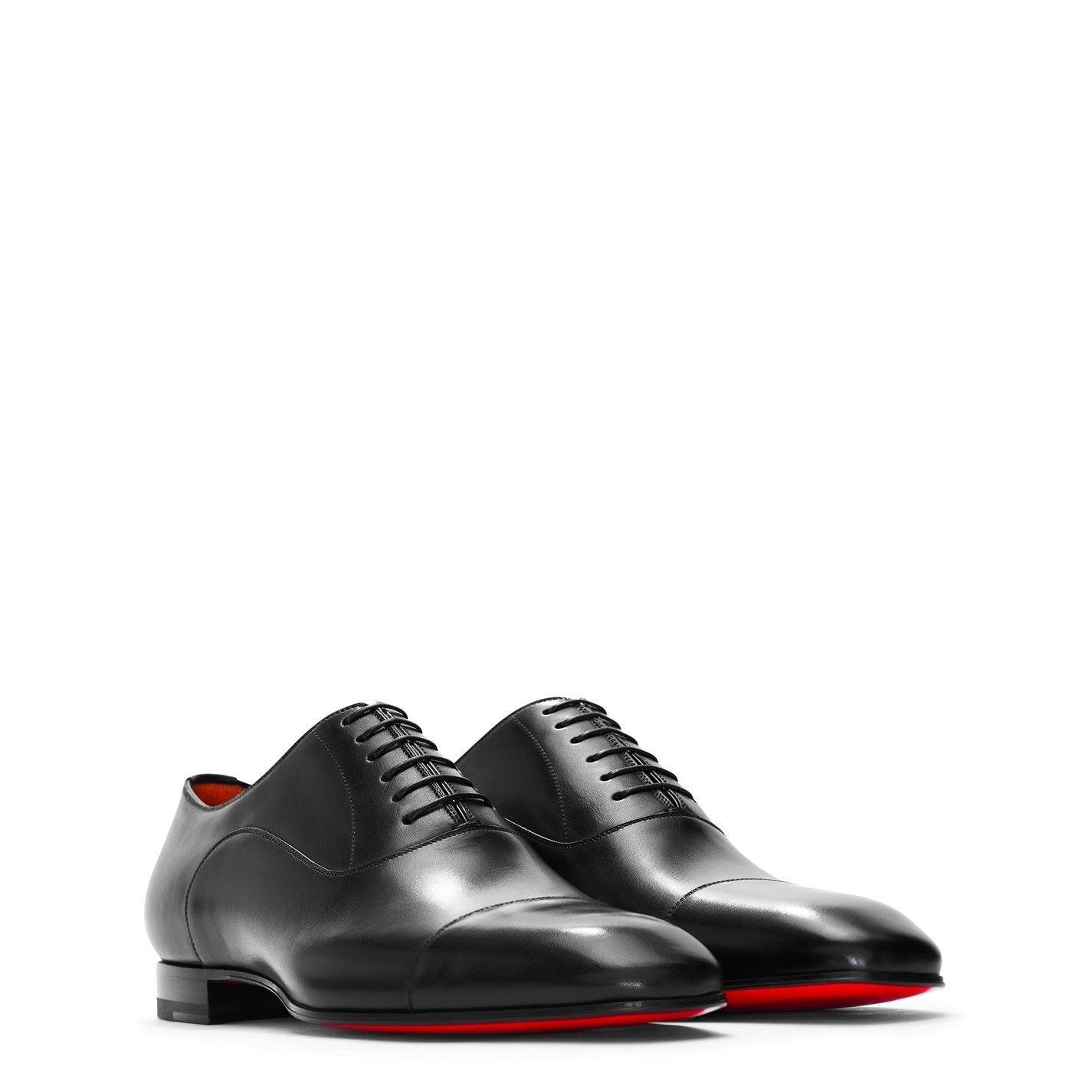 Christian Louboutin Men'S Greggo Lace-Up Leather Boat Shoes Size US 11.5 / EU 44-45 - 4 Thumbnail