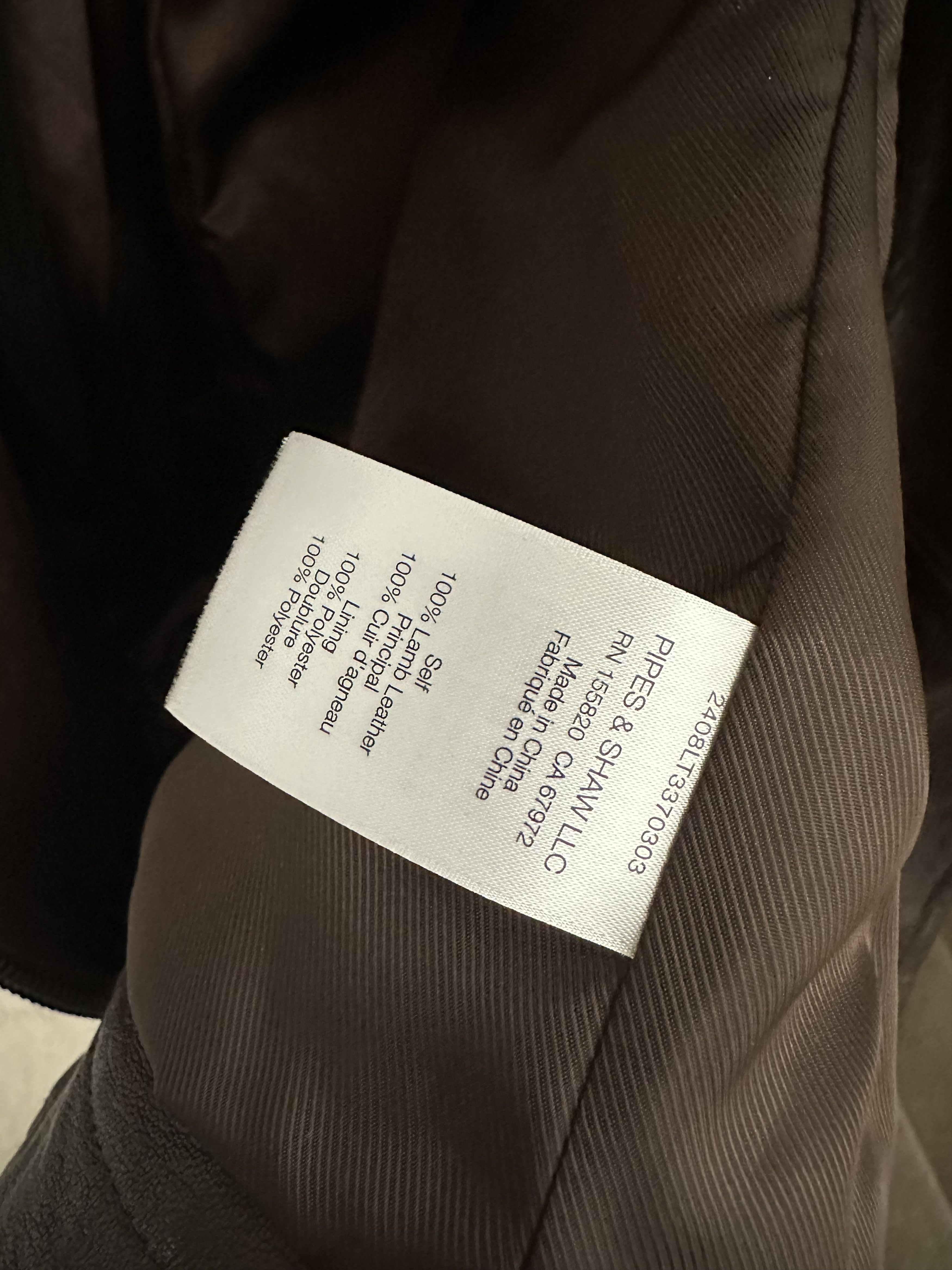 Veronica Beard Thandie Dickey Coat, Dark Chocolate Leather Jacket Size M / US 6-8 / IT 42-44 - 5 Thumbnail