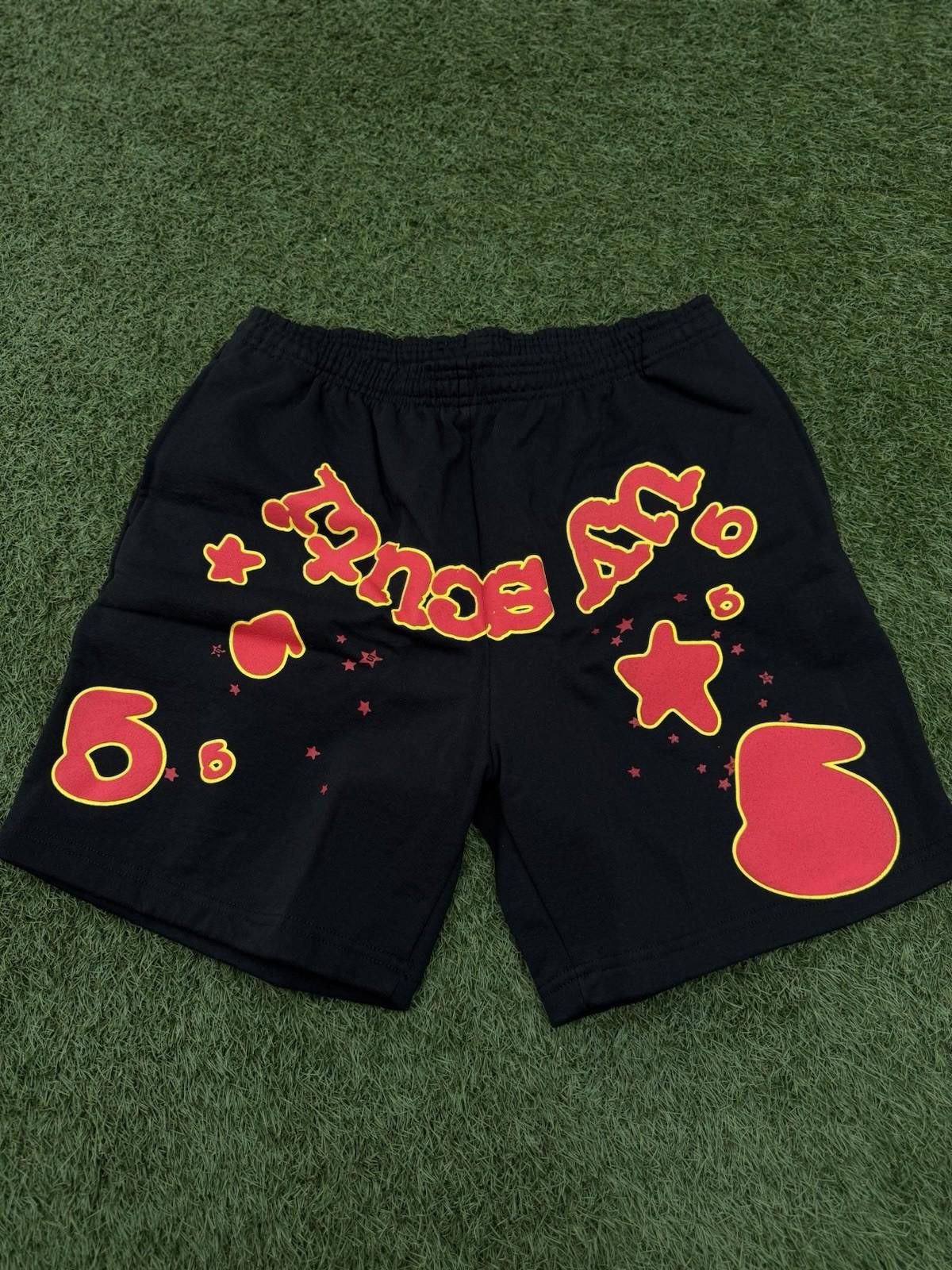 Sp5der Sp5der OG Web V2 Phantom Sweatshort “Black Red” 2025 (Large) Size US 34 / EU 50 - 2 Thumbnail
