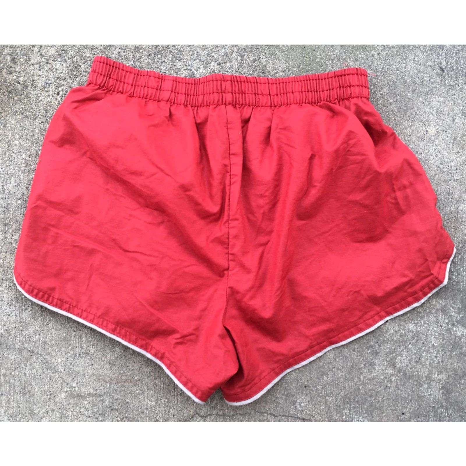 Vintage VINTAGE Laguna Swim Trunks 28-30 Red Short Shorts 70s 80s Made In USA S Men/Womens? Size US 28 / EU 44 - 3 Thumbnail