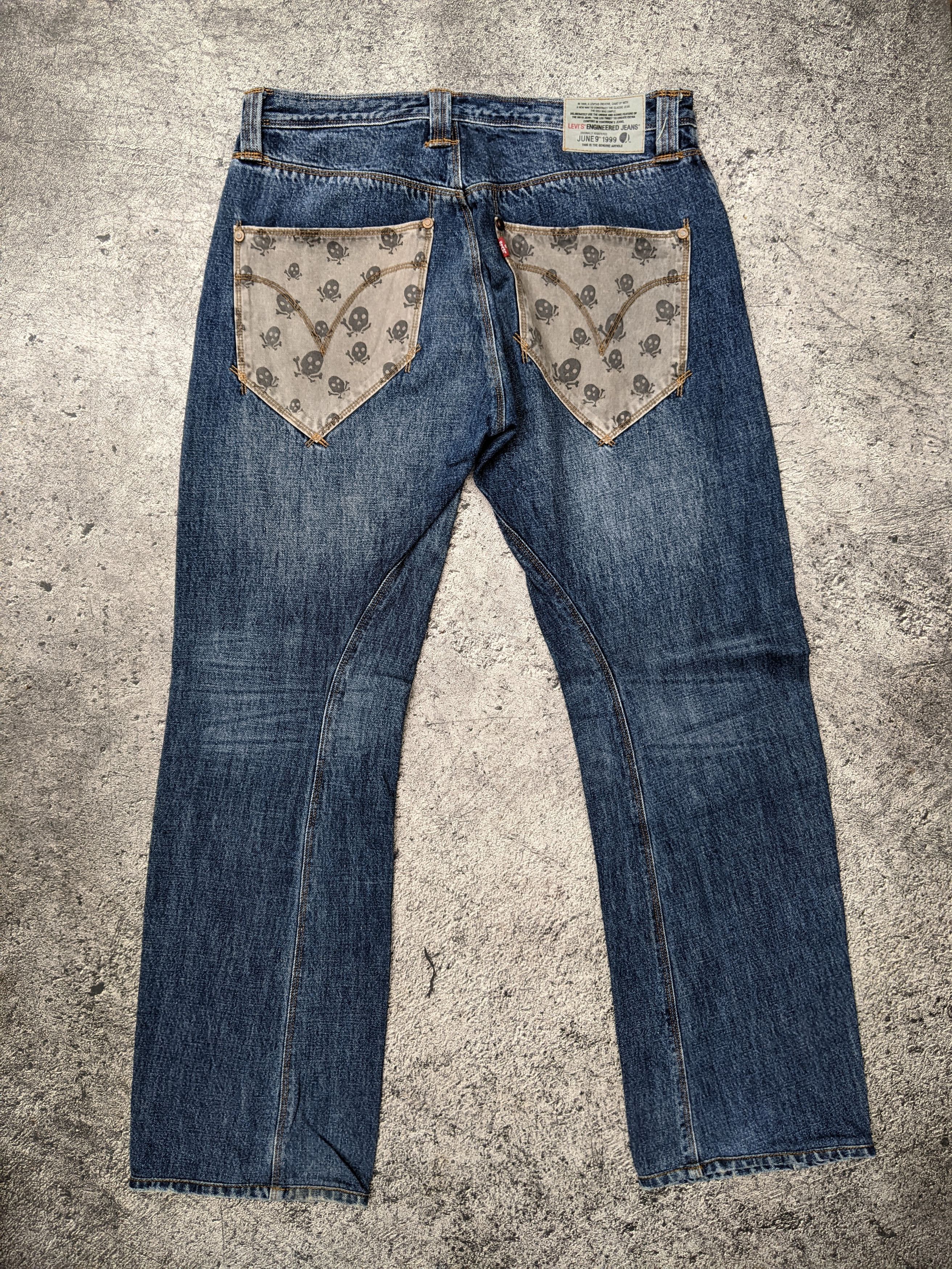 Levi's Levi's Engineered Twist Leg Skull Vkei Style Size US 34 / EU 50 - 3 Thumbnail