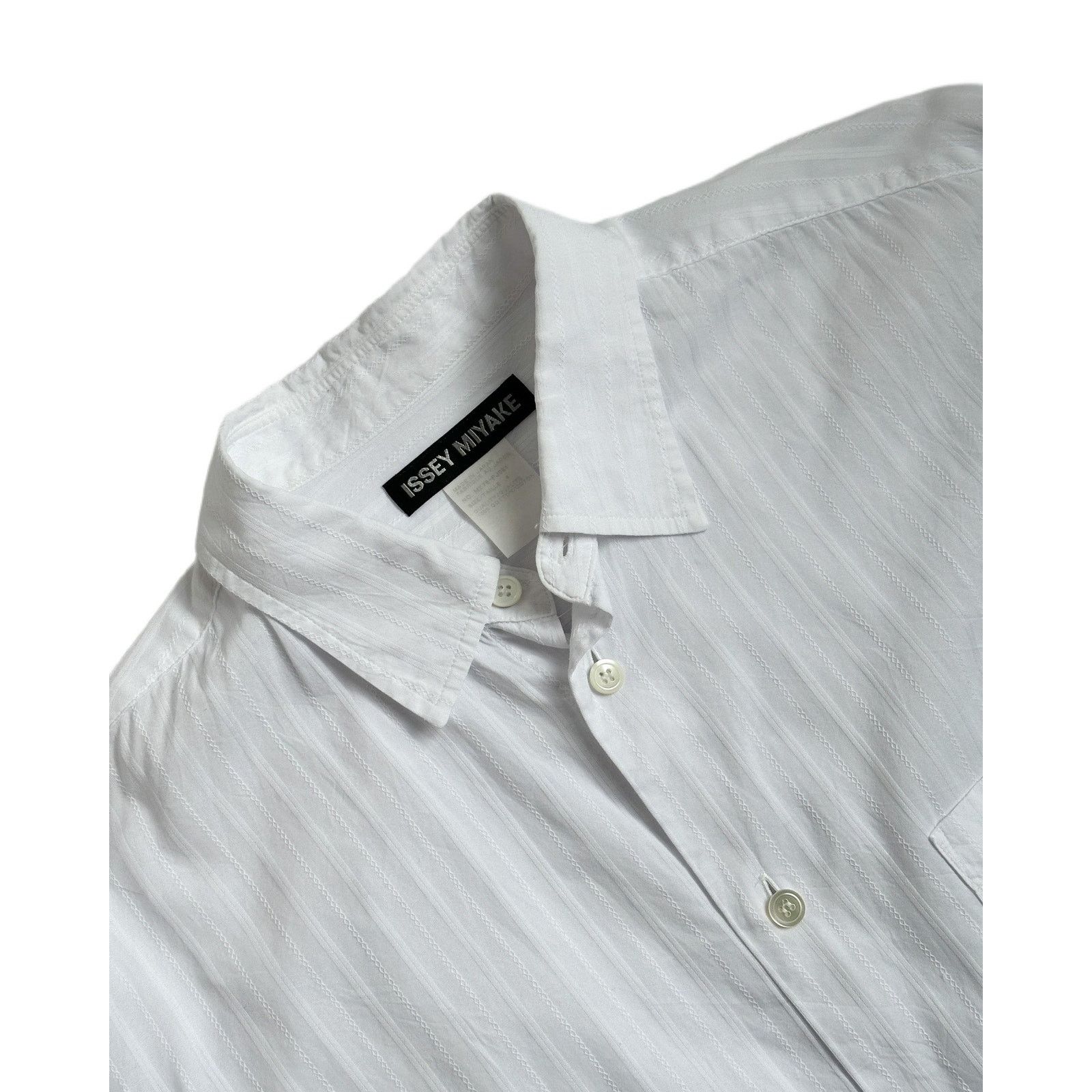 Issey Miyake Issey Miyake Tonal Embroidered Button Up Shirt Size US XL / EU 56 / 4 - 2 Thumbnail