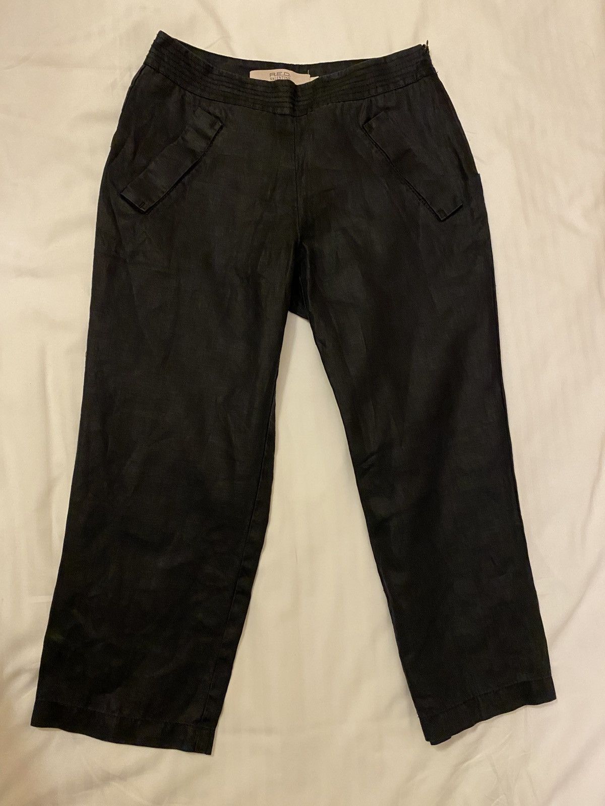 Designer × RED Valentino × Valentino Red Valentino trousers Pants linen 7/8 size 38 42 IT Italian Size 28" / US 6 / IT 42 - 1 Thumbnail