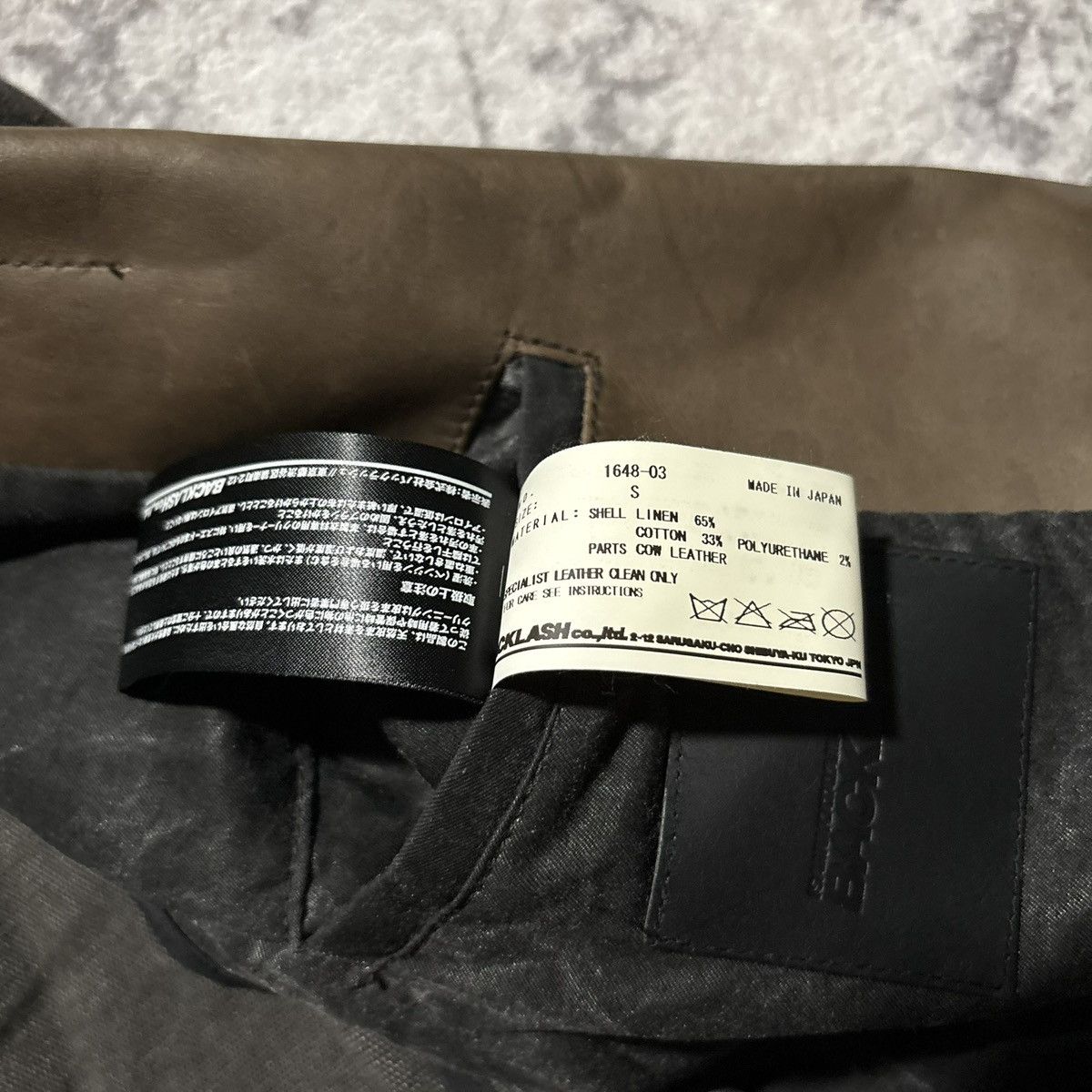 Isamu Katayama Backlash Isamu Katayama Leather Detailed Blazer Suit Jacket | Size S Size 38R - 11 Thumbnail