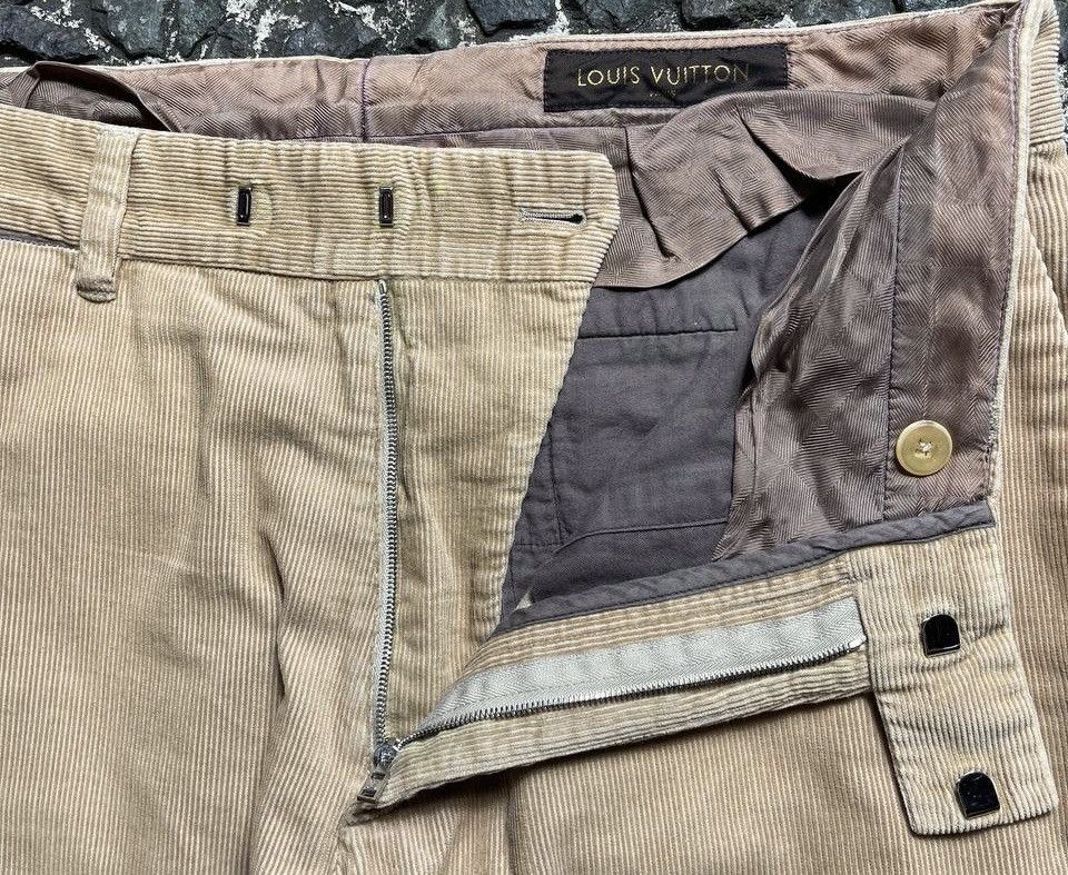 Louis Vuitton LV - Buckle Silver Logo Cords Pants Size US 30 / EU 46 - 3 Thumbnail