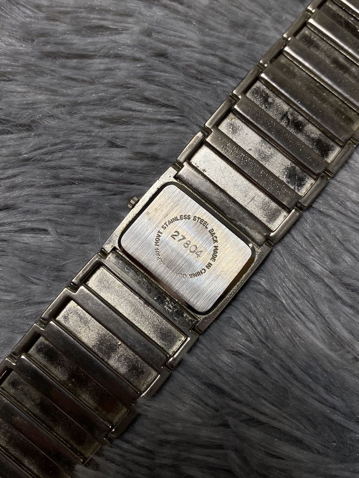 Japanese Brand × Jewelry × Vintage Silver-Tone Geometric Bracelet Watch – Japanese Quartz Size ONE SIZE - 11 Thumbnail